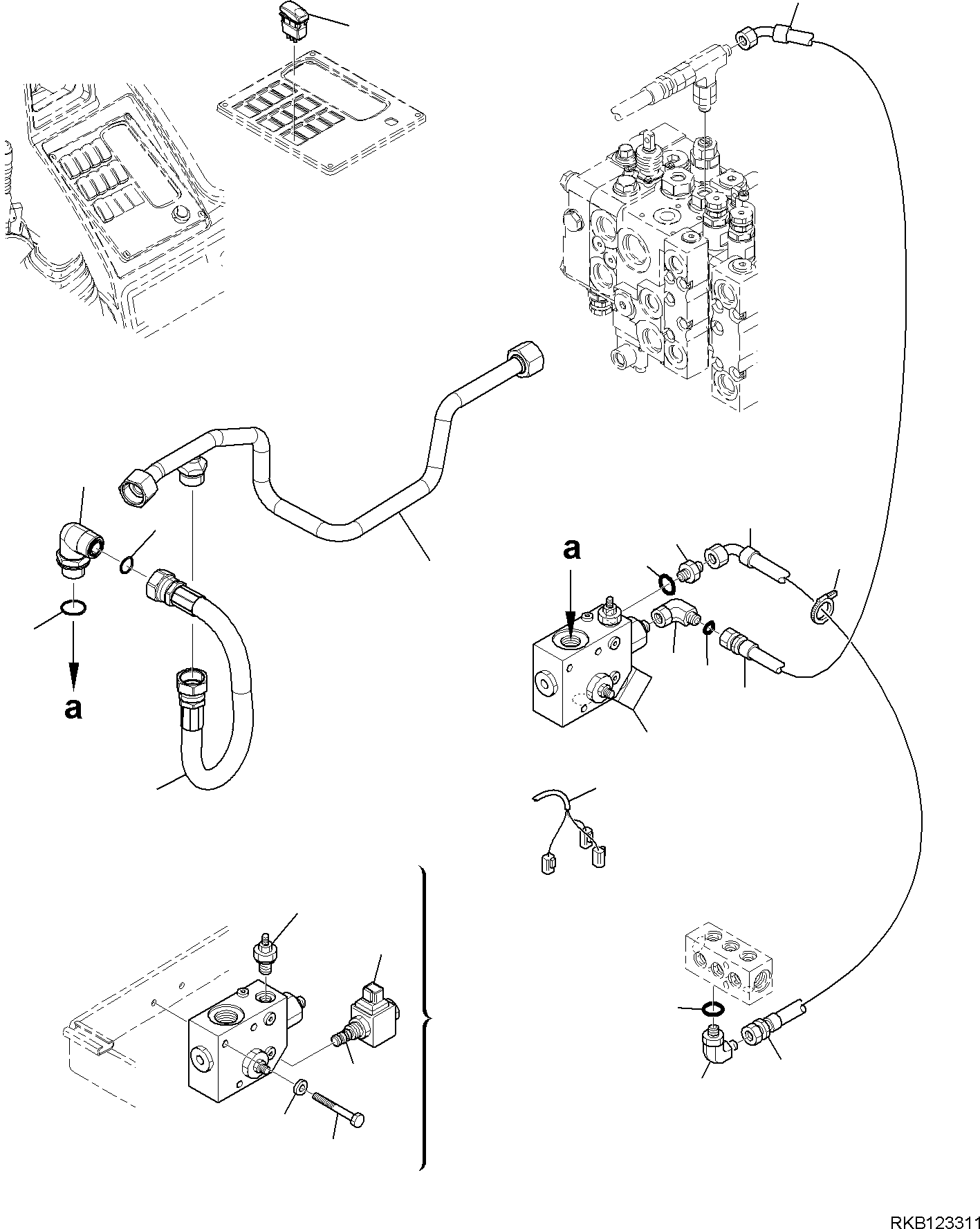 WIRING HARNESS, HAND HAMMER CONTROL 42N-06-35810 KOMATSU