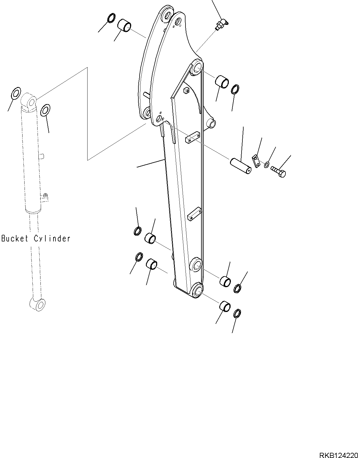 ARM, ASSEMBLY 22F-70-R0010 KOMATSU