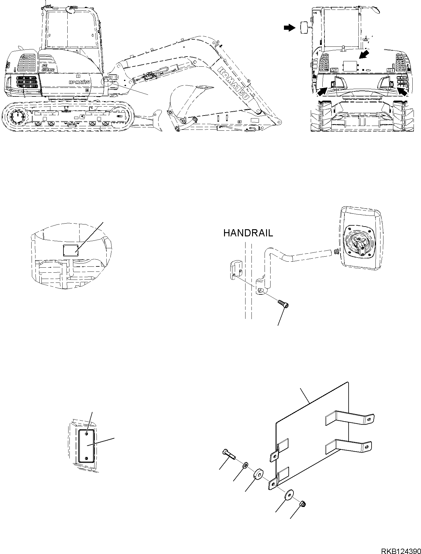 Пластина 22E-98-31290 KOMATSU