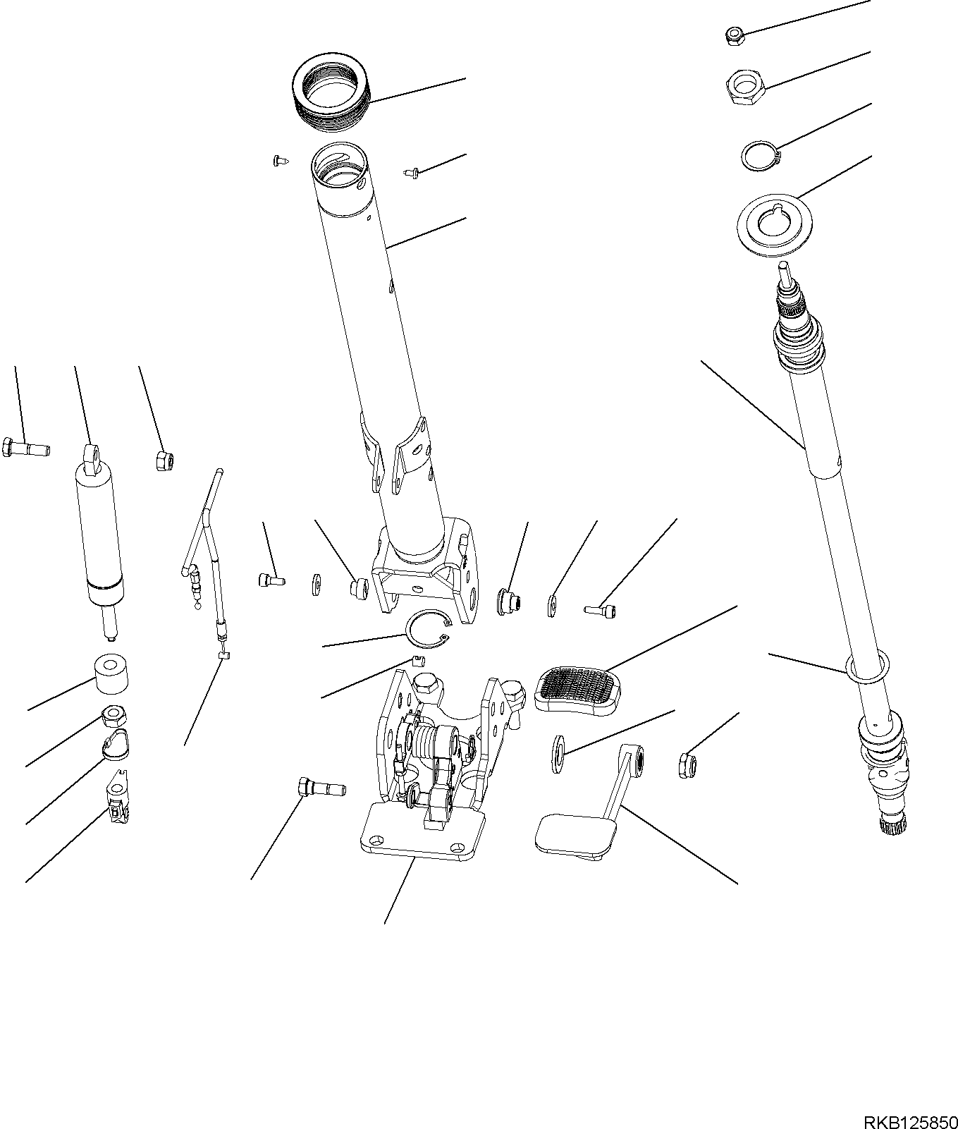 STEERING COLUMN, ASSEMBLY 21D-40-41114 KOMATSU