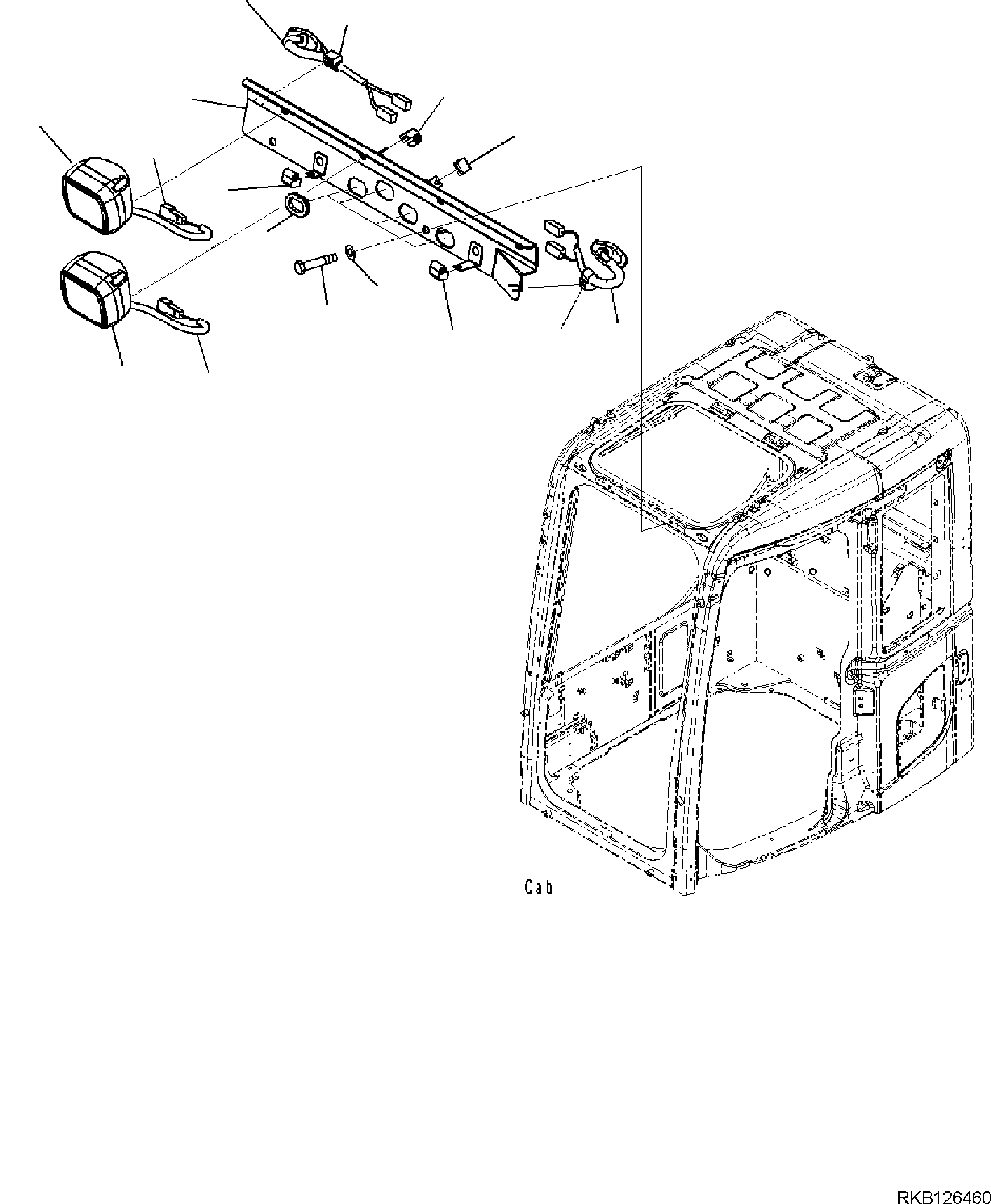 Кронштейн 22B-54-R5461 KOMATSU