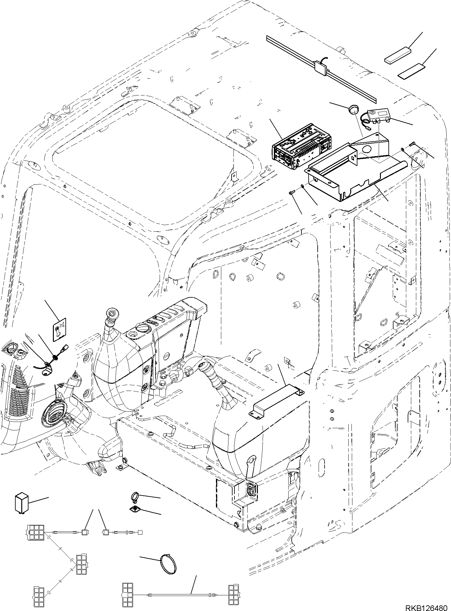 Радиоприёмник 21D-06-41990 KOMATSU