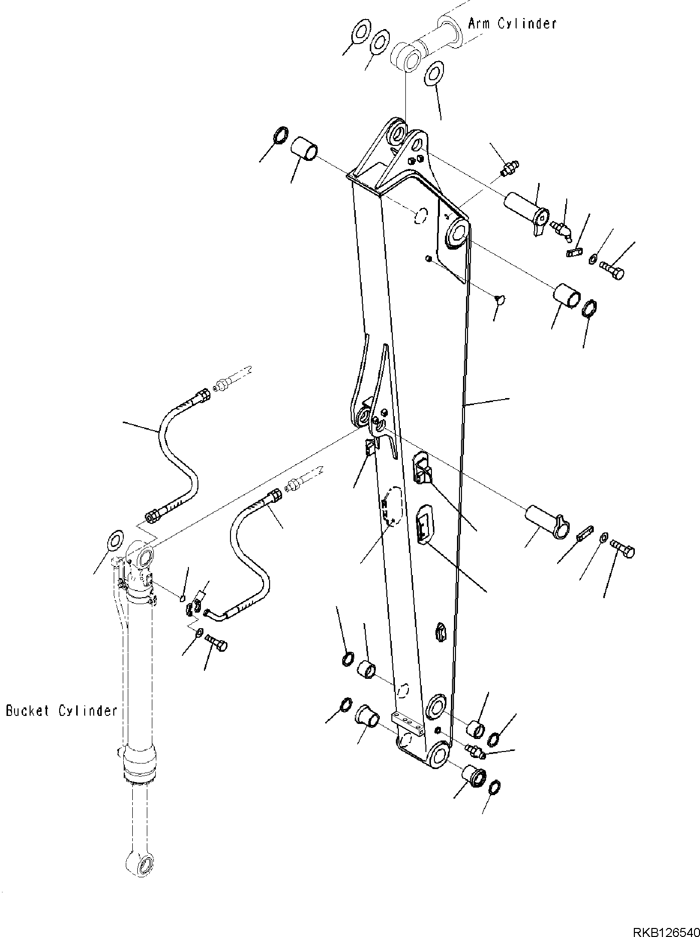 ARM 3000 MM, ASSEMBLY 22B-943-R010 KOMATSU