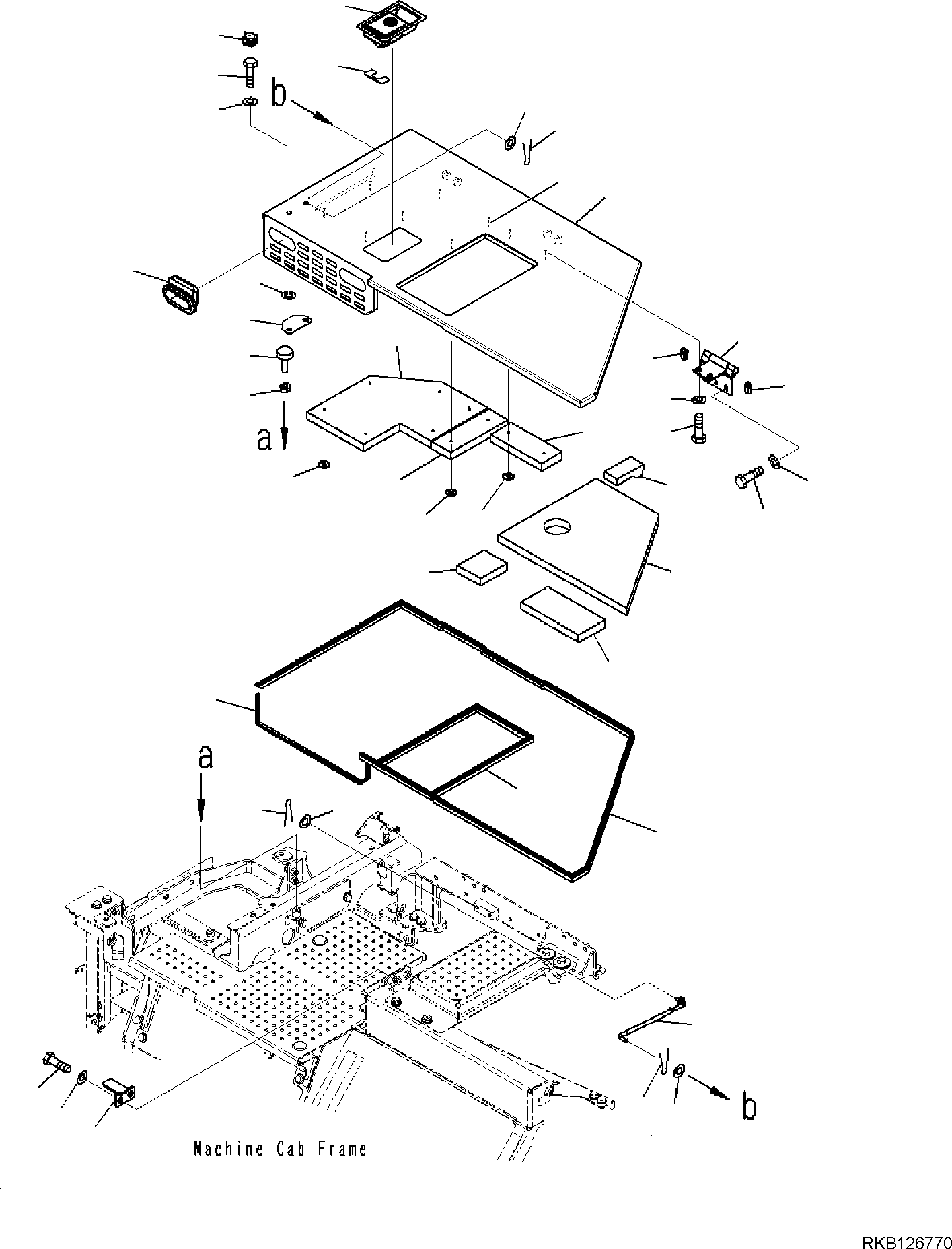 Капот 22B-54-R1122 KOMATSU