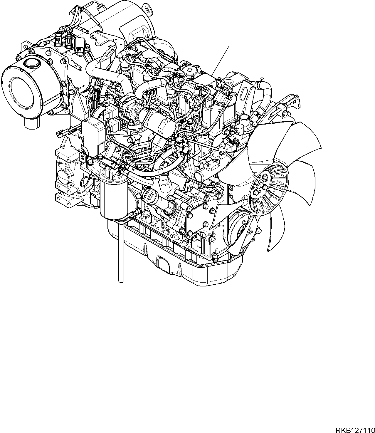 ENGINE, ASSEMBLY (22N-01-52500) KOMATSU