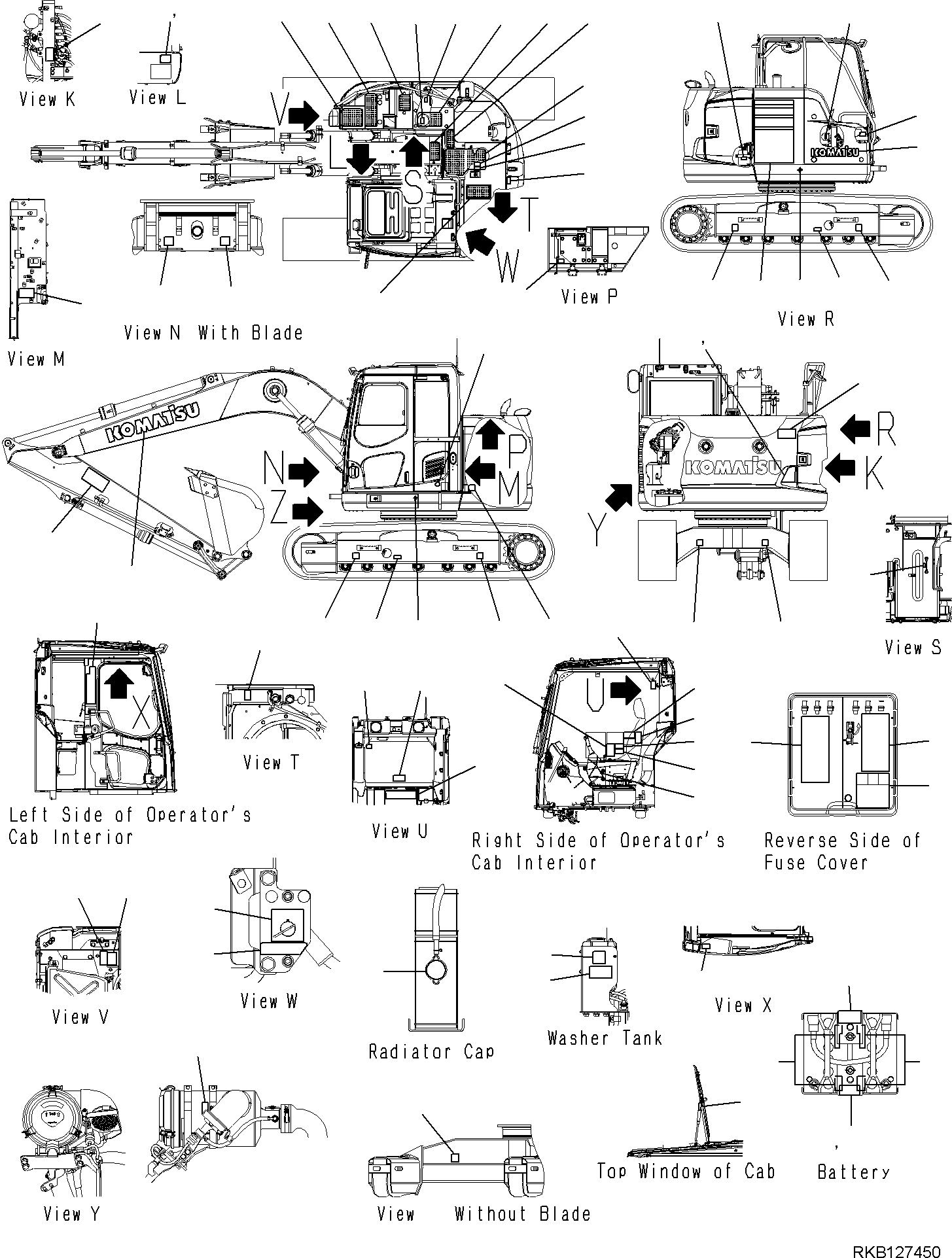 Табличка (предупреждение, регулировка гусеницы) \ \ 09657-A0881 KOMATSU