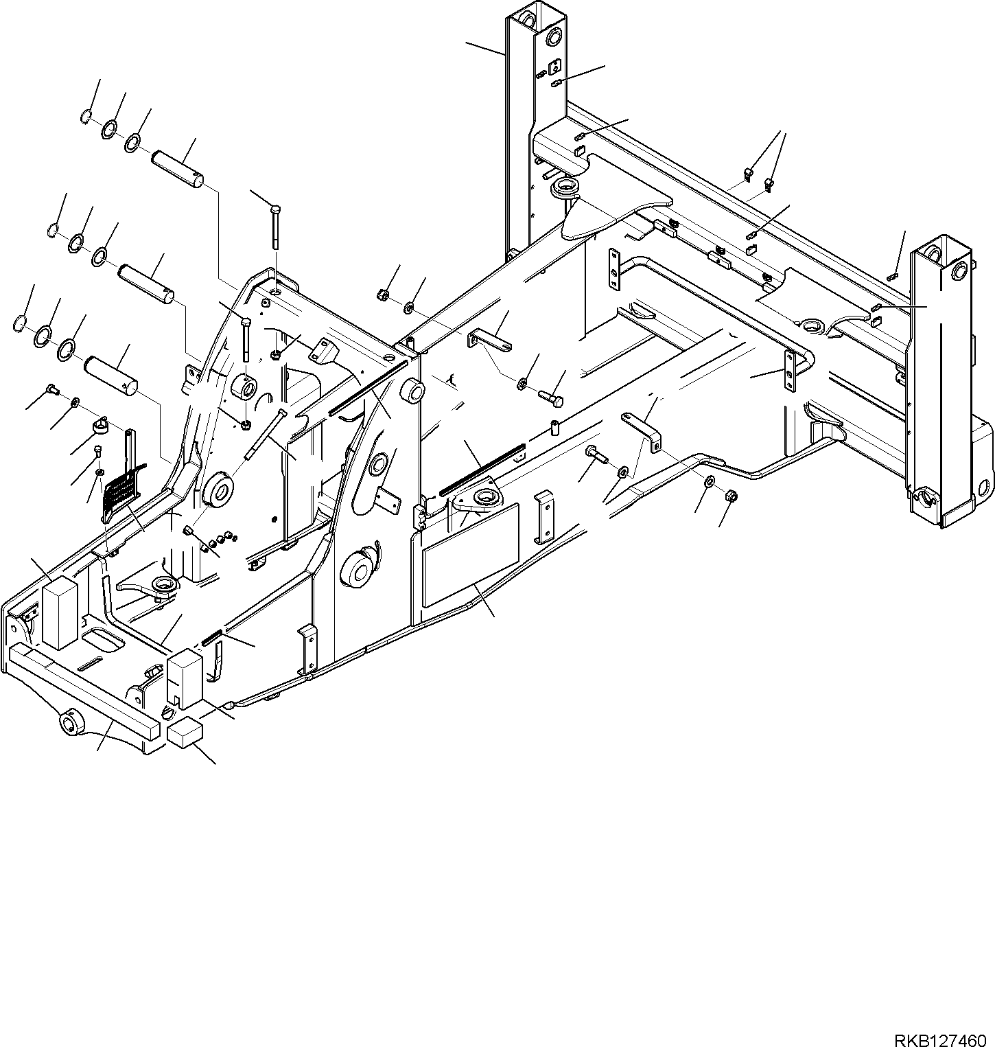 FRAME, ASSEMBLY 42N-46-37700 KOMATSU