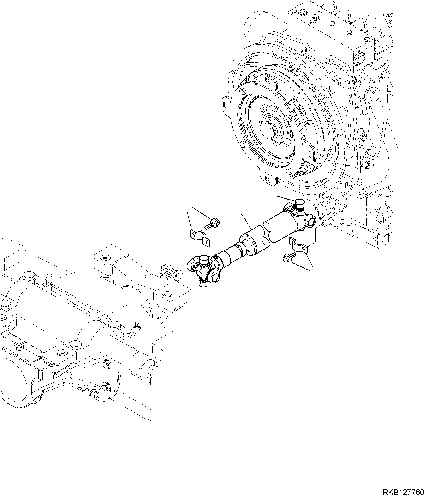 CARDAN SHAFT, FRONT 42N-20-11401 KOMATSU