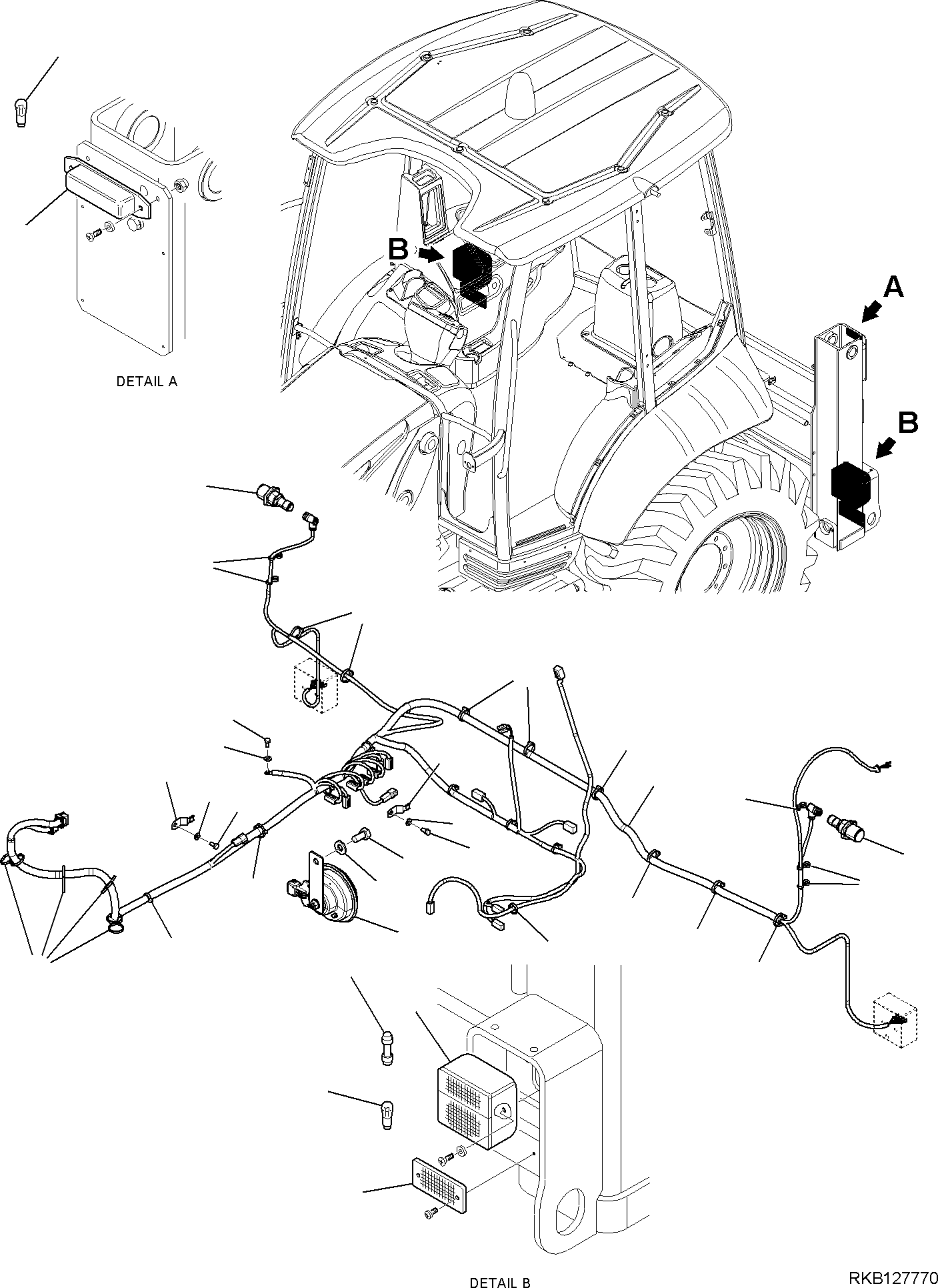 REAR FRAME HARNESS 42N-06-32110 KOMATSU