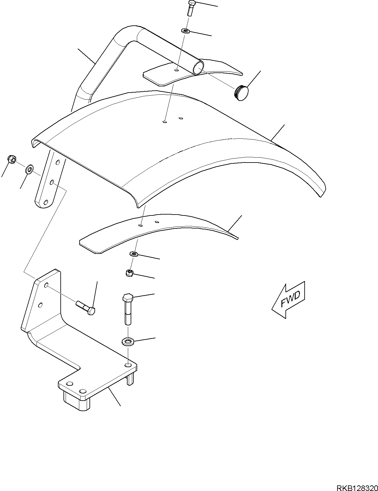 MUDGUARD 42N-56-11110 KOMATSU