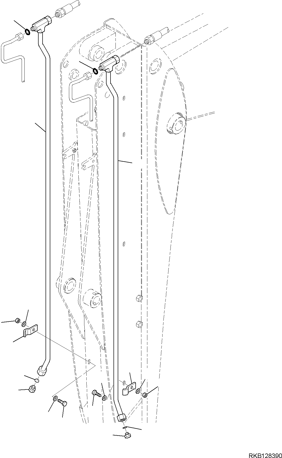 PIPE, R.H. 42N-62-19440 KOMATSU