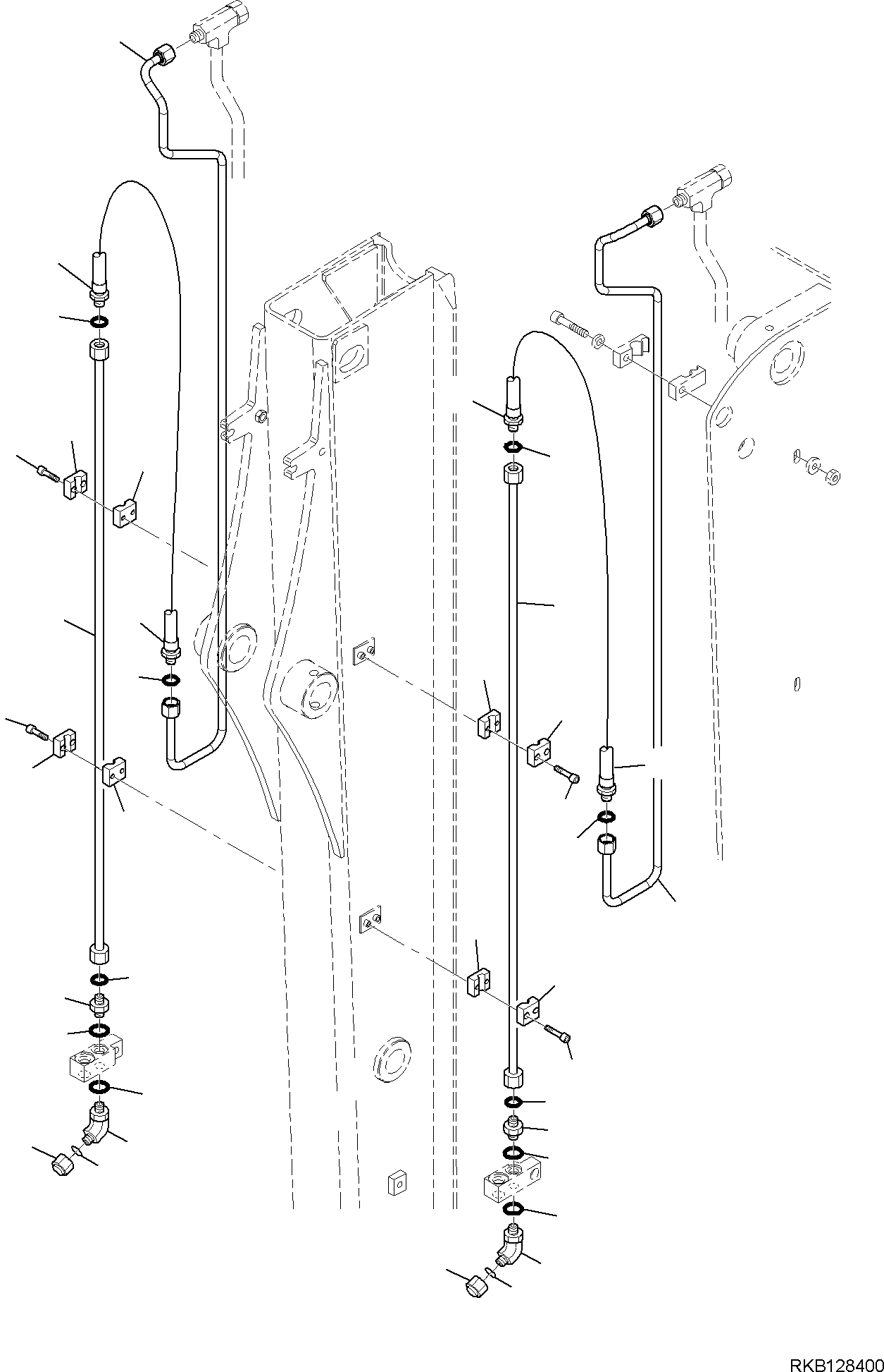 Угольник 37D-09-6P375 KOMATSU