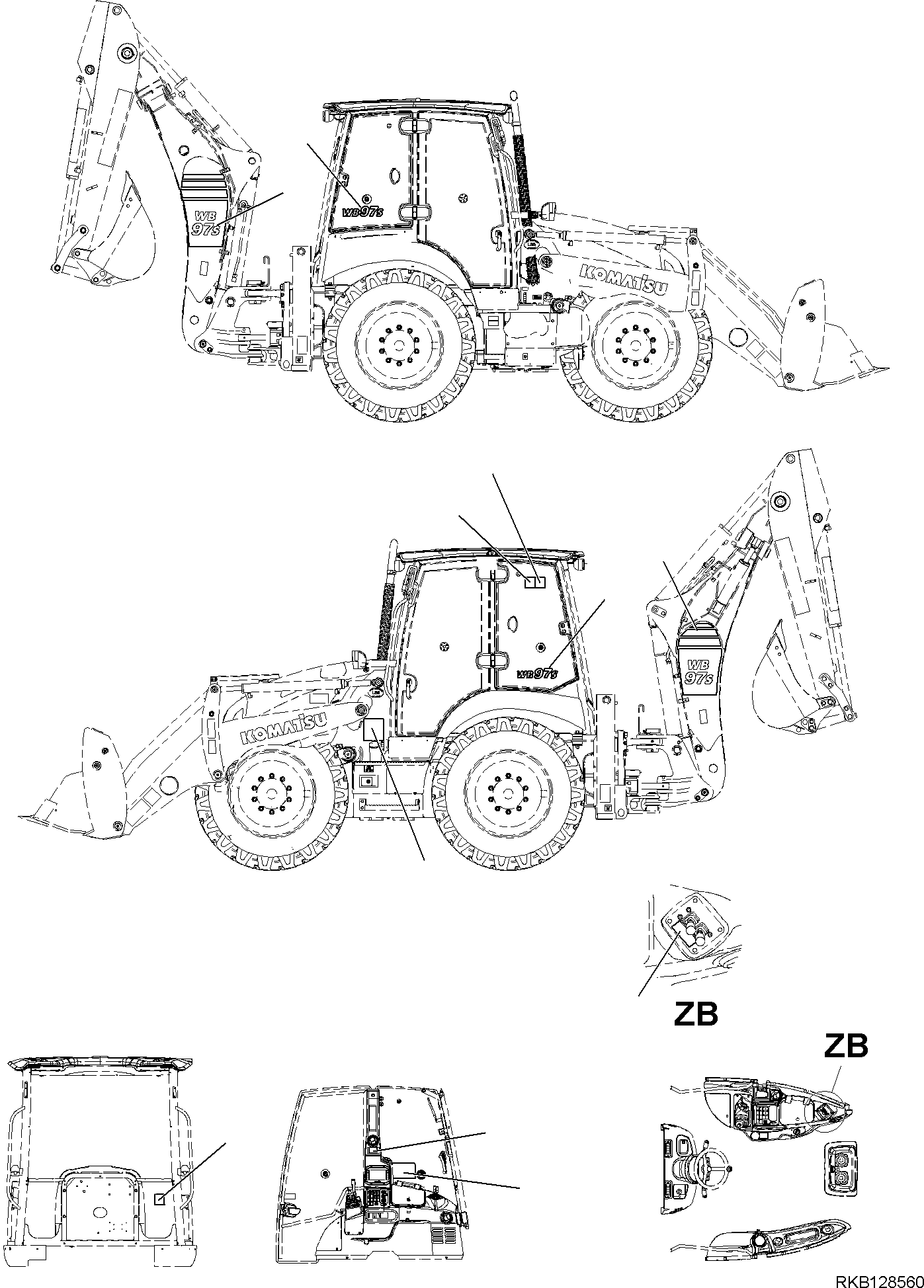 PLATE, MARK R.H. 42N-93-33121 KOMATSU