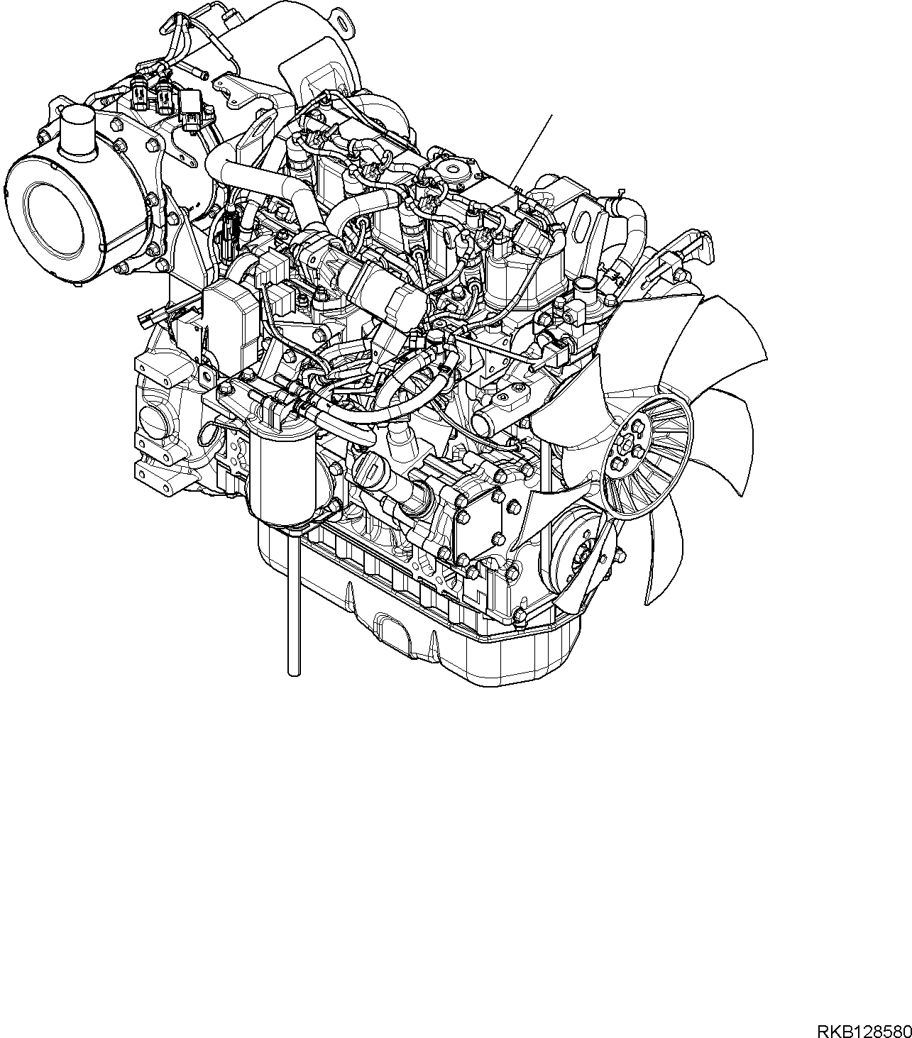 ENGINE, ASSEMBLY (22N-01-52600) KOMATSU