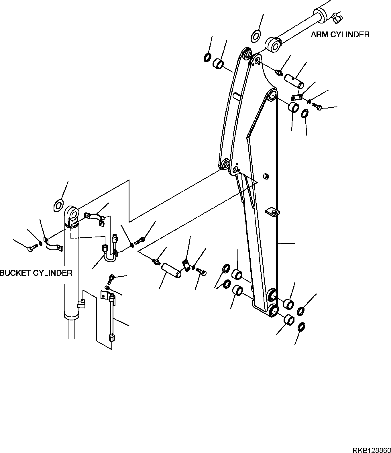 LONG ARM, ASSEMBLY 22J-943-R602 KOMATSU