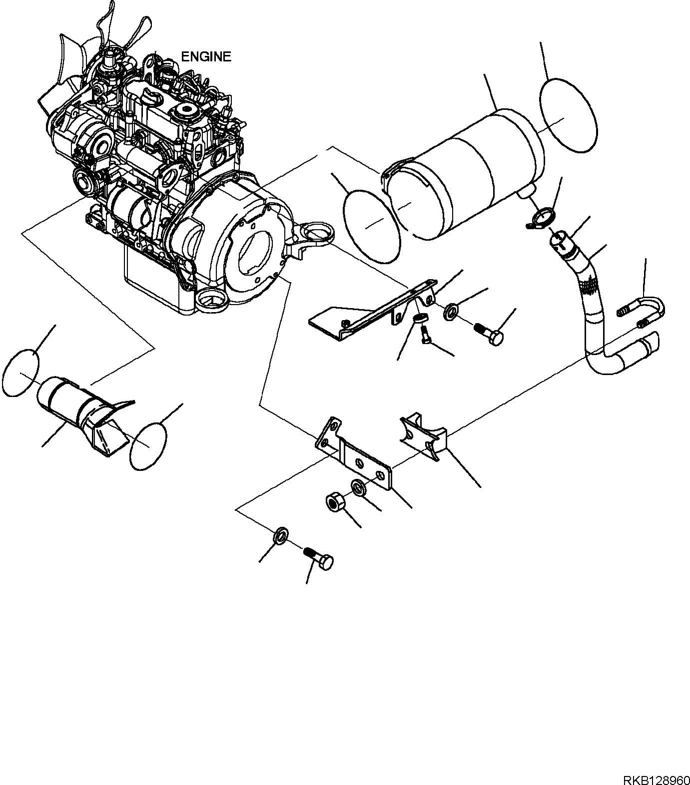 Кронштейн 22J-01-R5292 KOMATSU