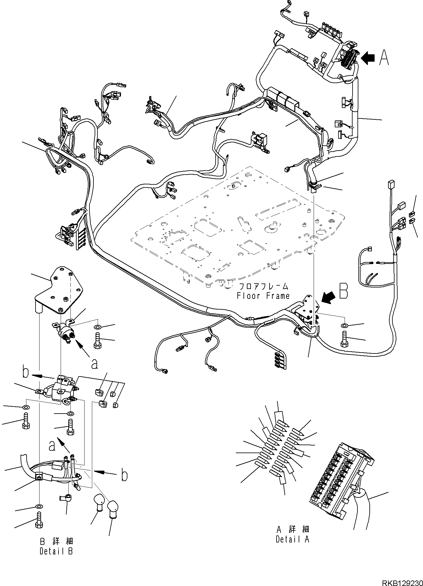 WIRING HARNESS, RIGHT SIDE CAMERA (IF INSTALLED) 21D-06-31640 KOMATSU