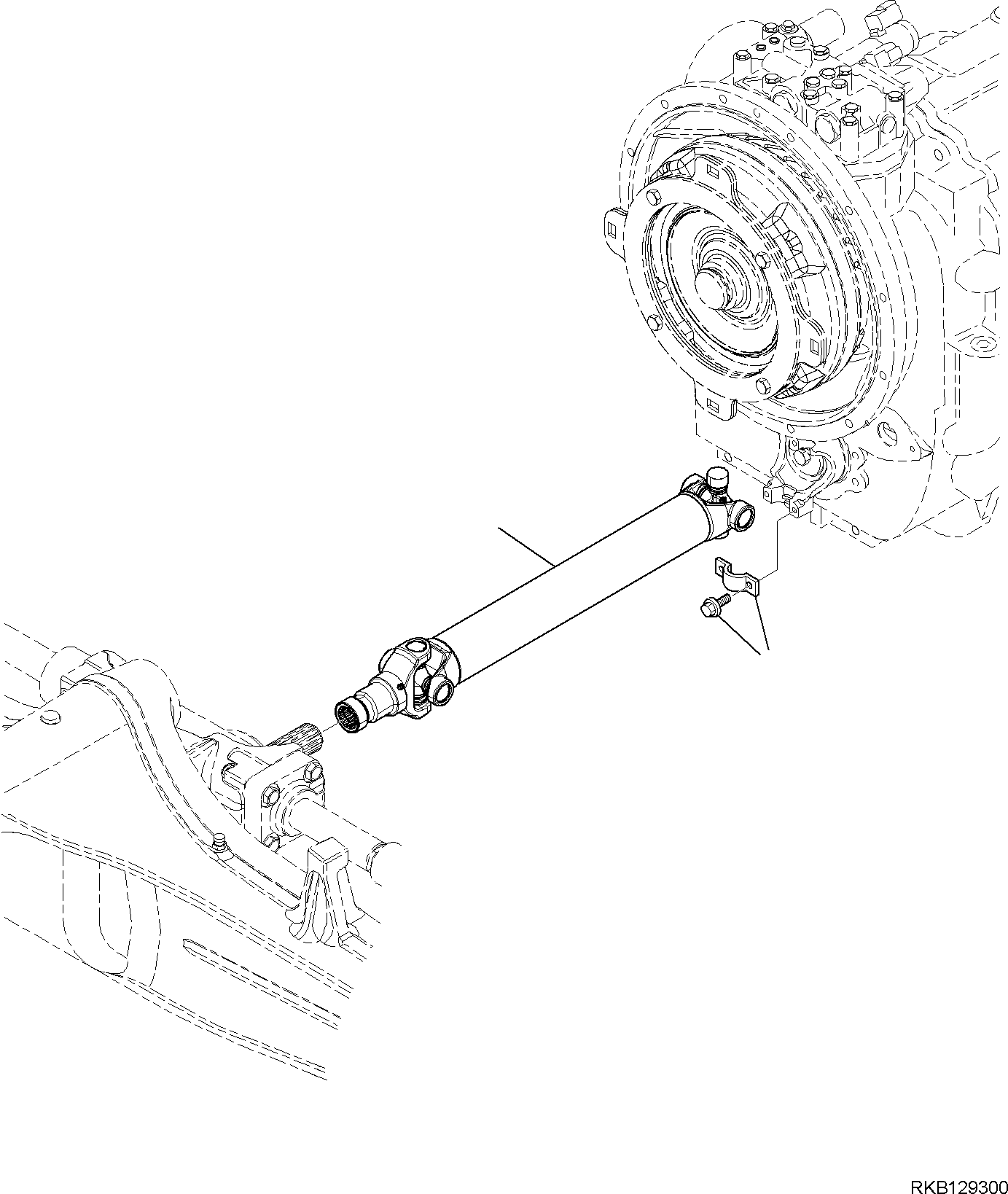 CARDAN SHAFT, FRONT 42N-20-11204 KOMATSU
