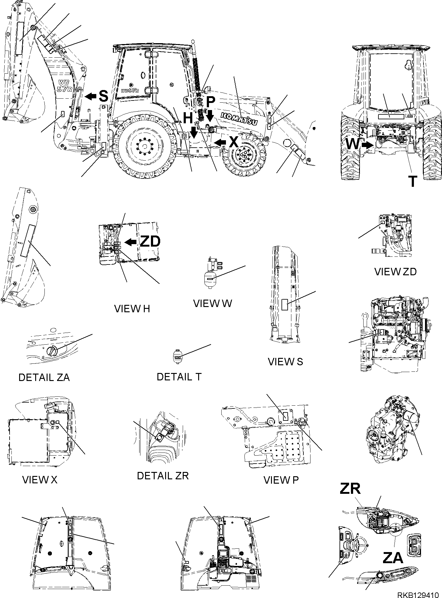 PLATE, HAND BRAKE 42N-93-32480 KOMATSU