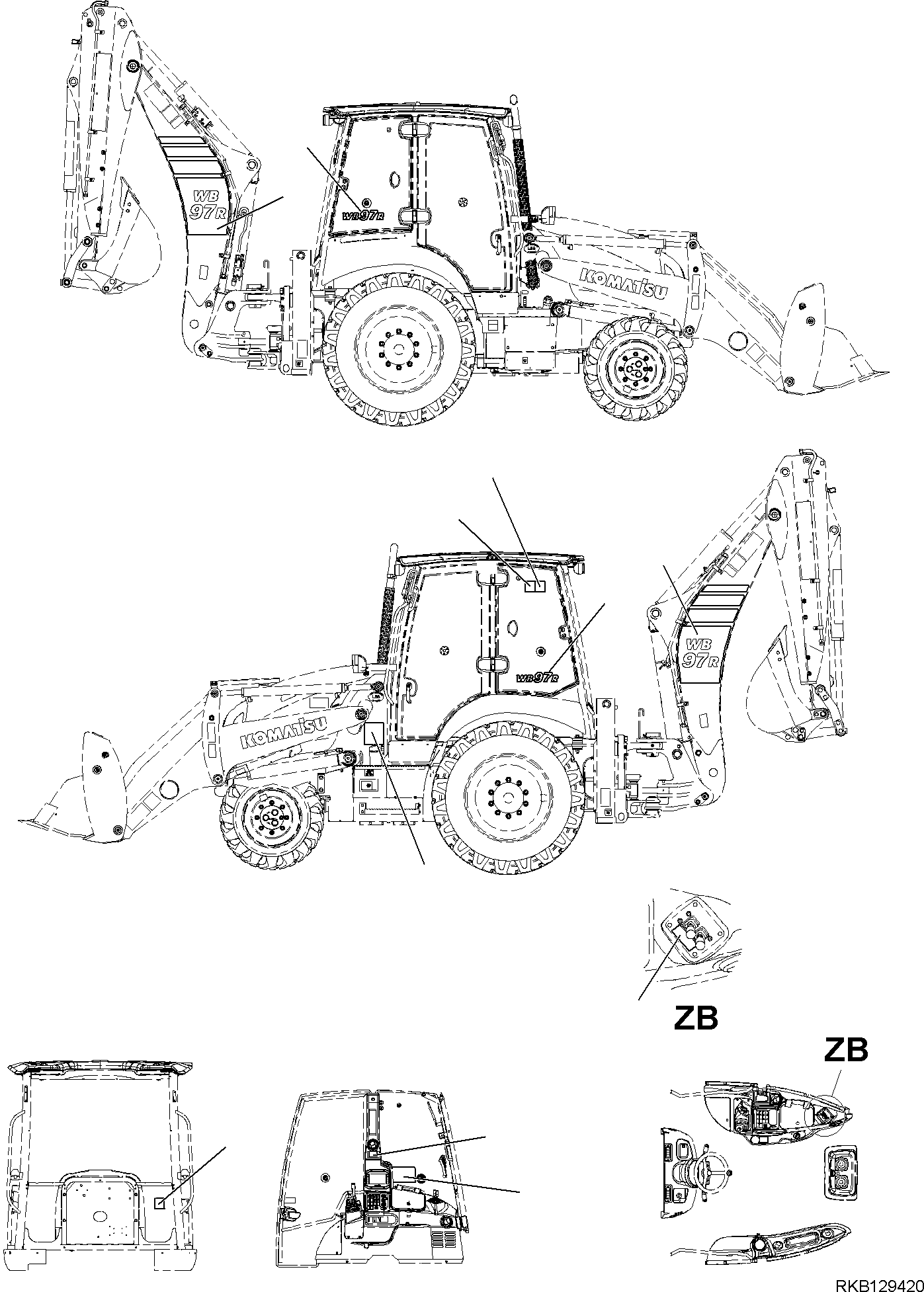 PLATE, MARK L.H. 42N-93-31471 KOMATSU