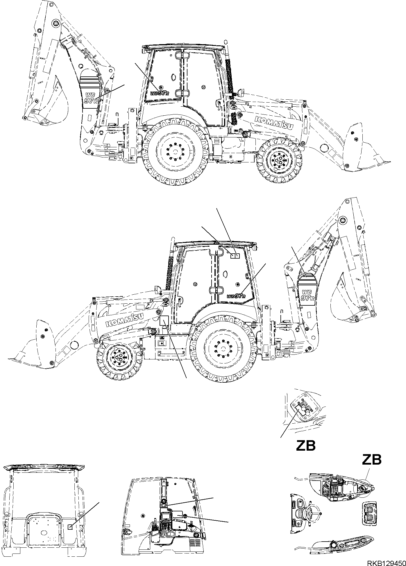 PLATE, MARK R.H. 42N-93-32971 KOMATSU