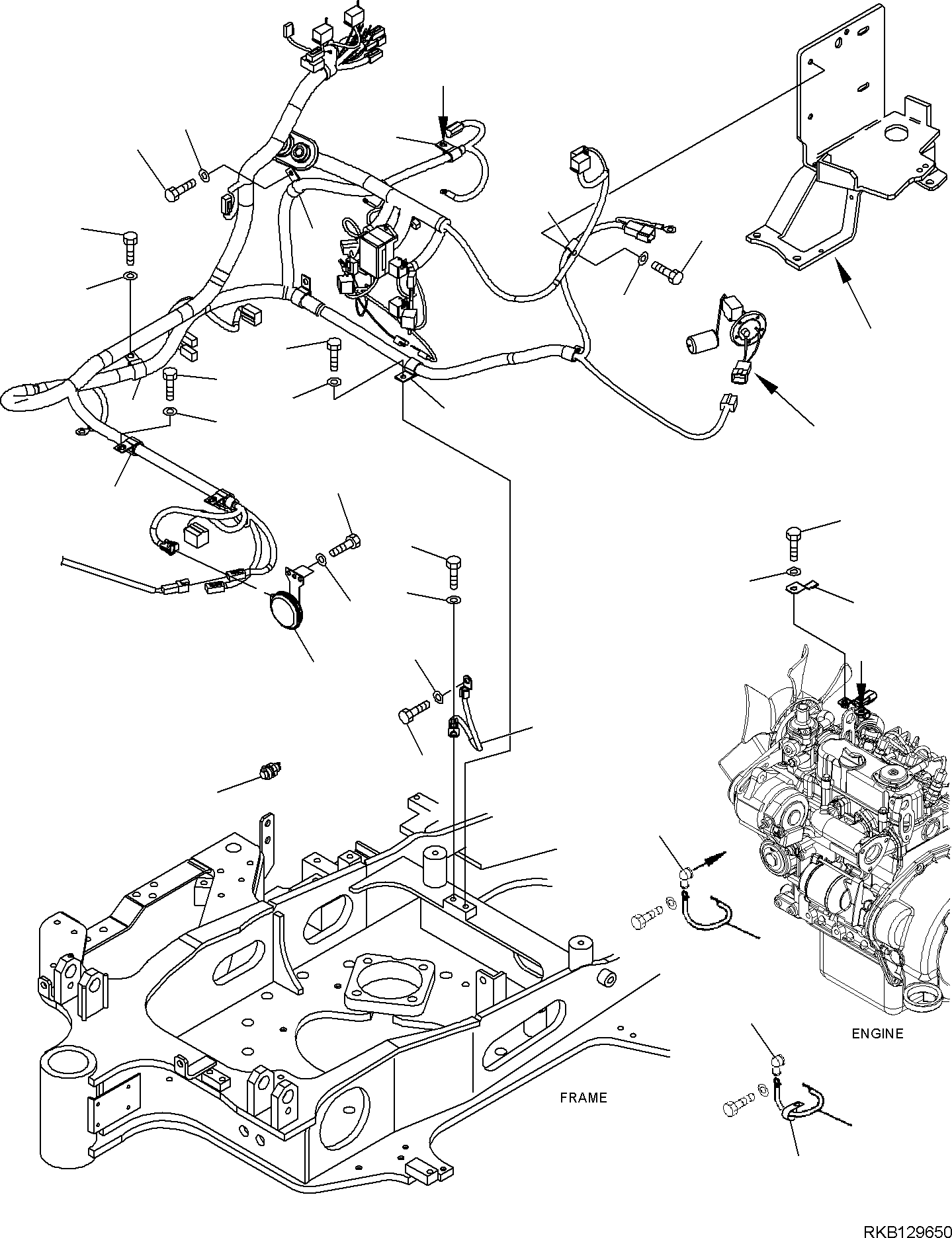 WIRING HARNESS, ALTERNATOR 20W-06-R0010 KOMATSU
