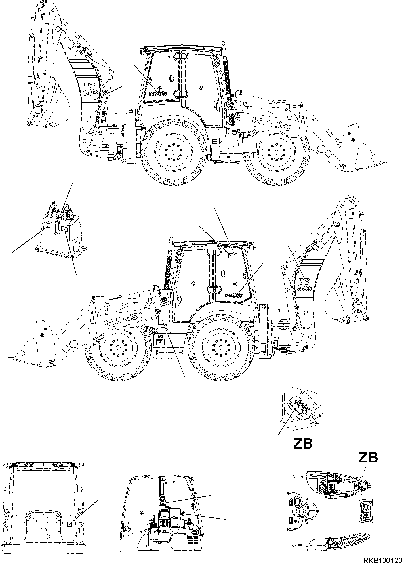 PLATE, MARK R.H. 42N-93-31440 KOMATSU