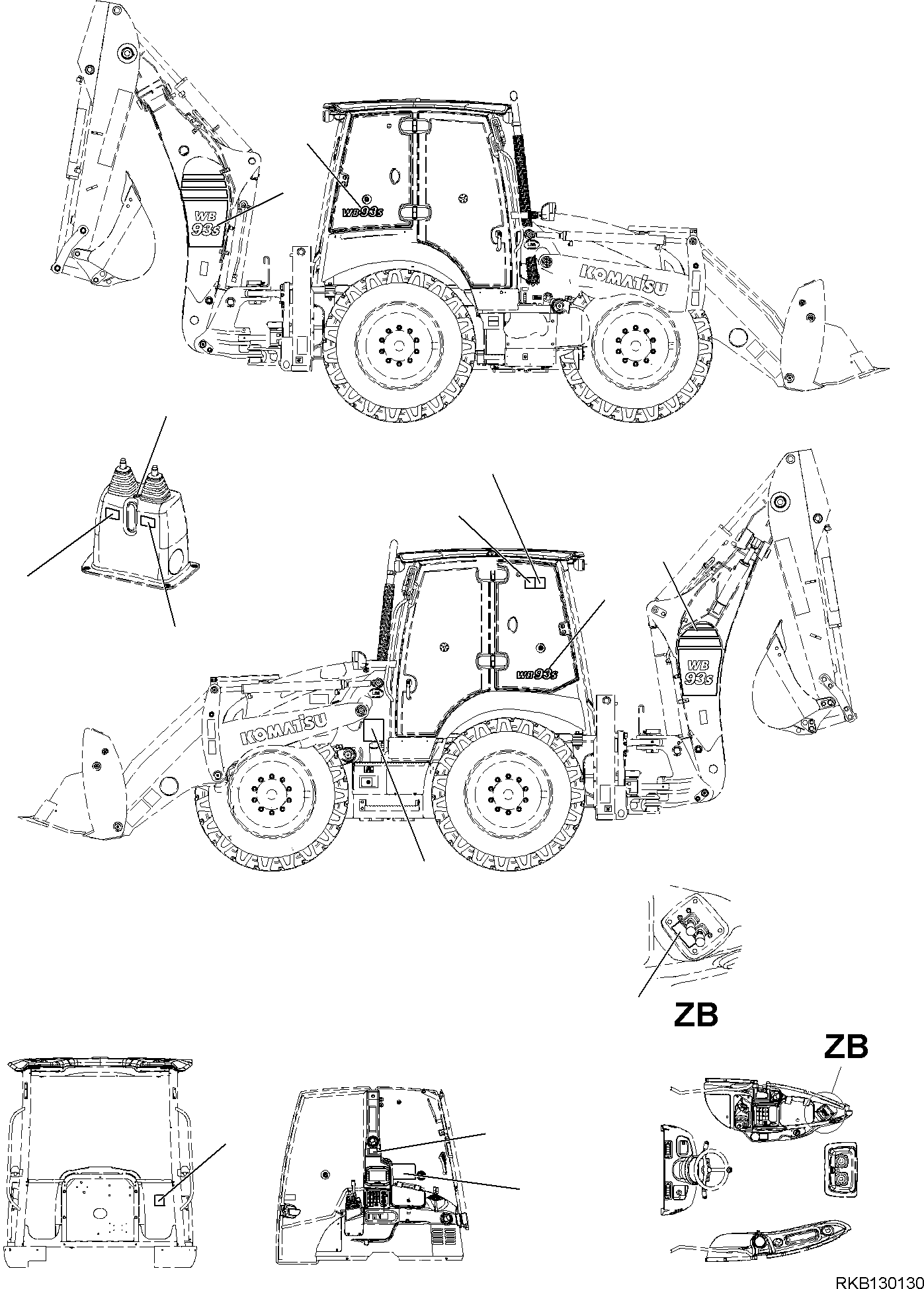 PLATE, MARK L.H. 42N-93-33110 KOMATSU