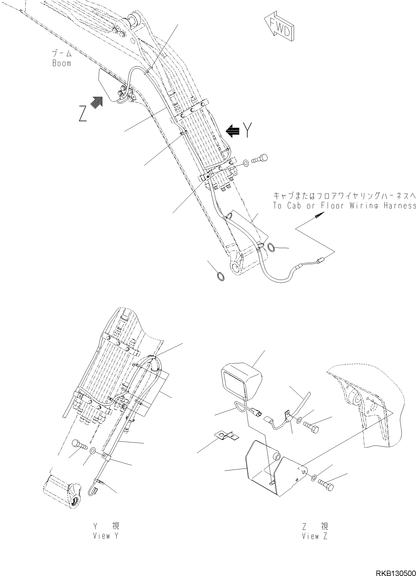 WORK LAMP, ASSEMBLY 20M-06-50130 KOMATSU