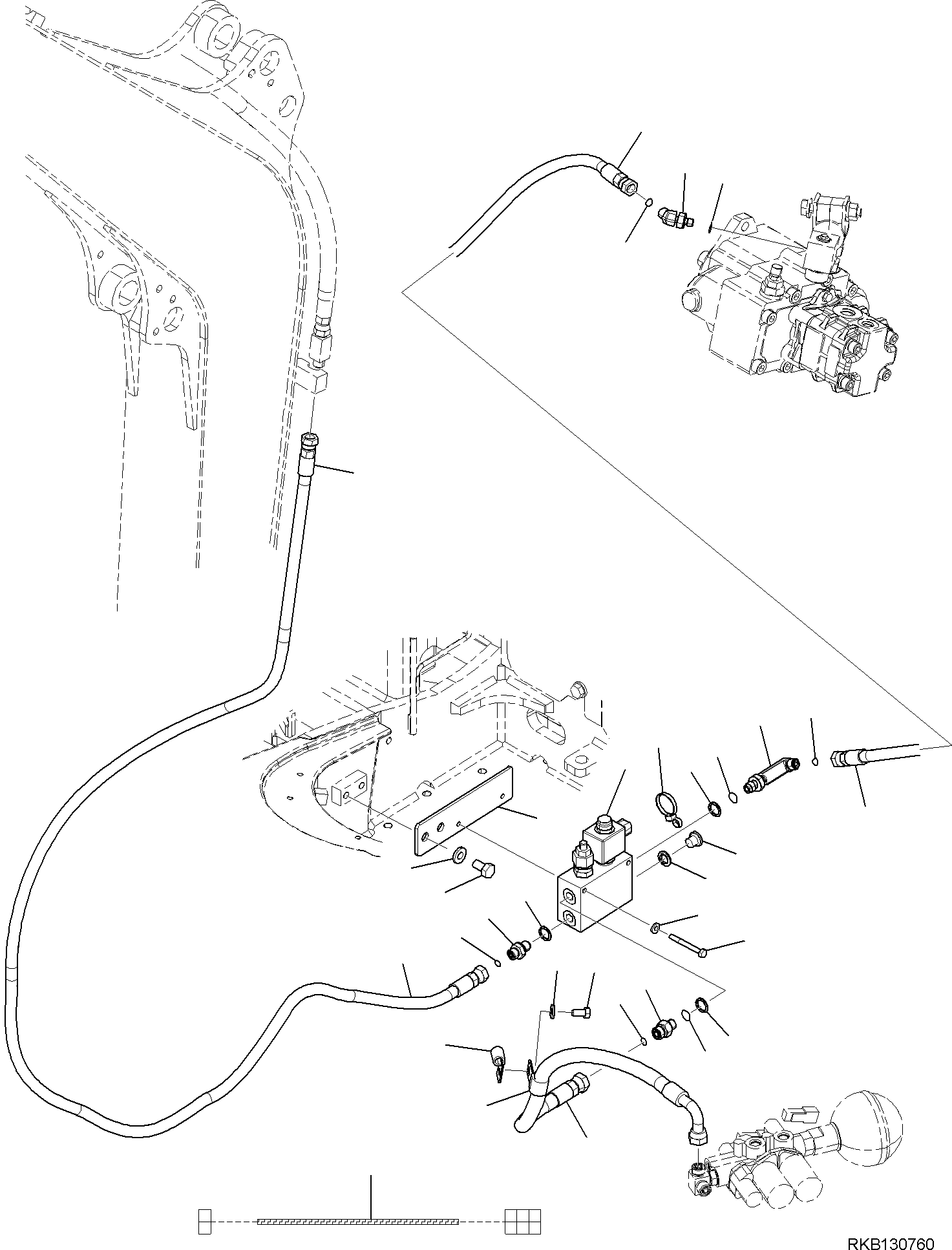 Кронштейн 2A1-973-5380 KOMATSU