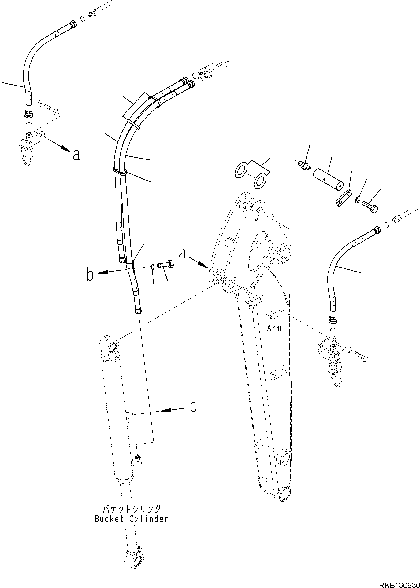 Шланг 2A1-62-53230 KOMATSU