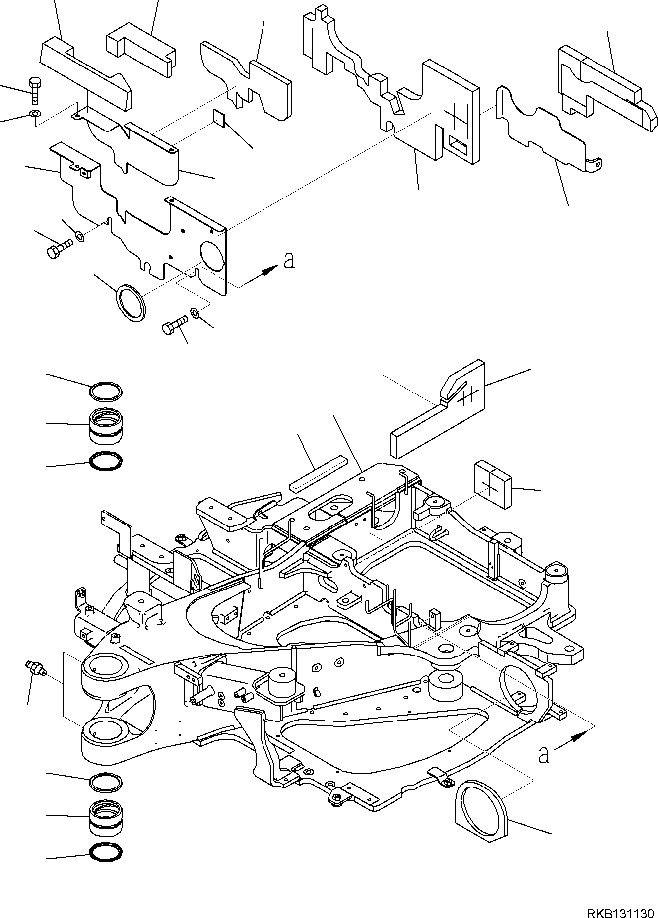 FRAME, ASSEMBLY 2A1-46-R5110 KOMATSU