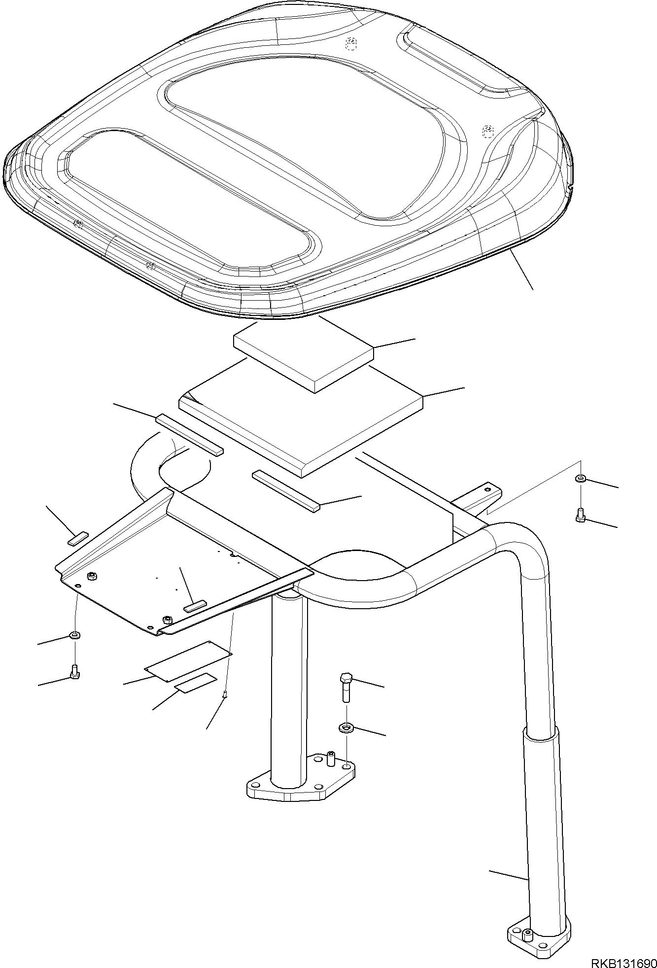 CANOPY 2A1-54-52110 KOMATSU