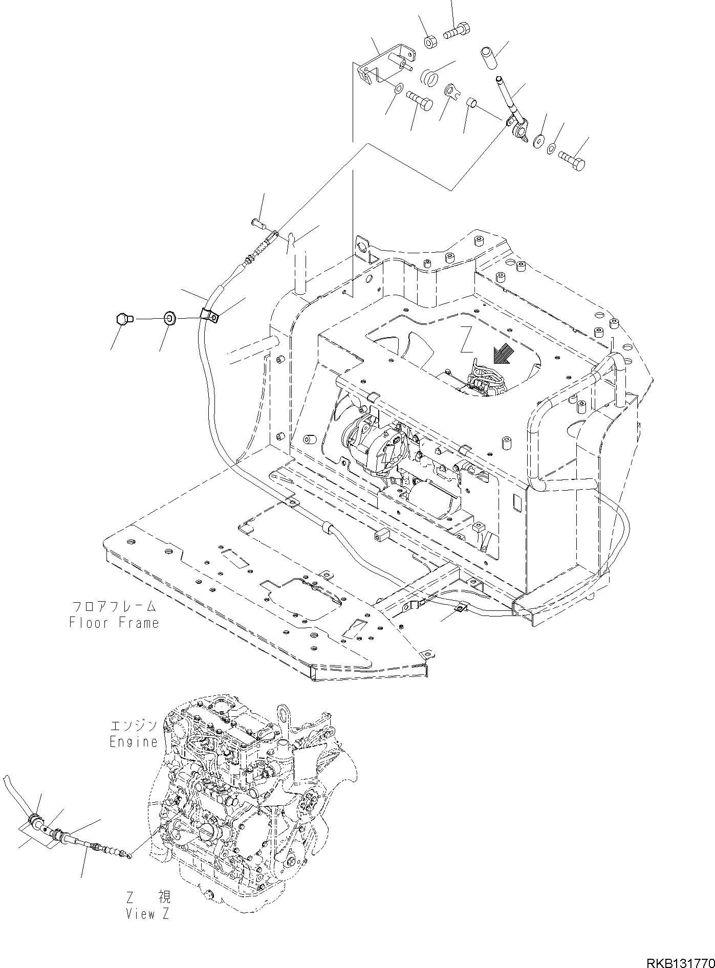 Кабель 22K-43-51450 KOMATSU