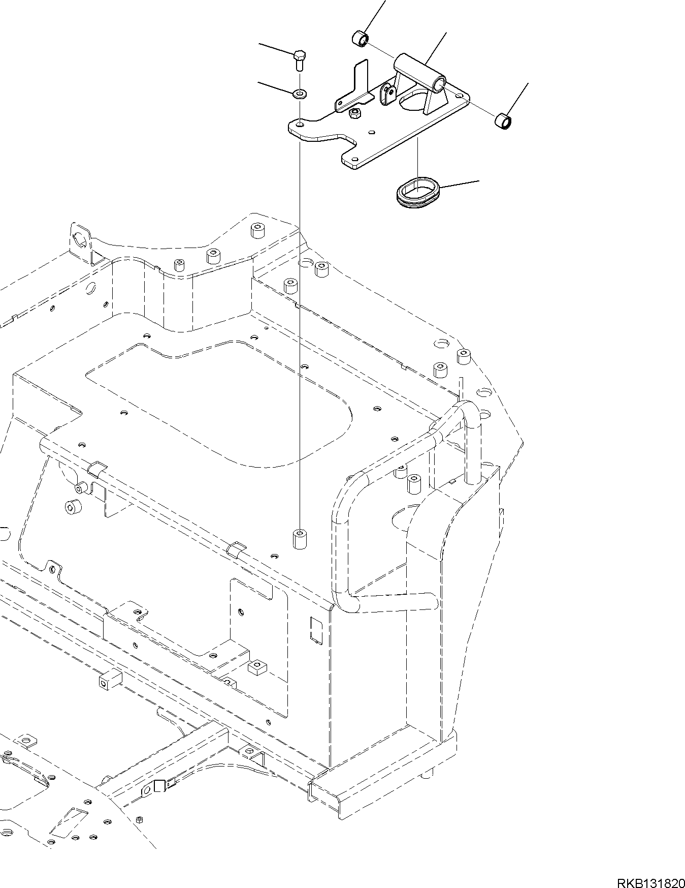BASE, L.H. 2A1-43-51610 KOMATSU