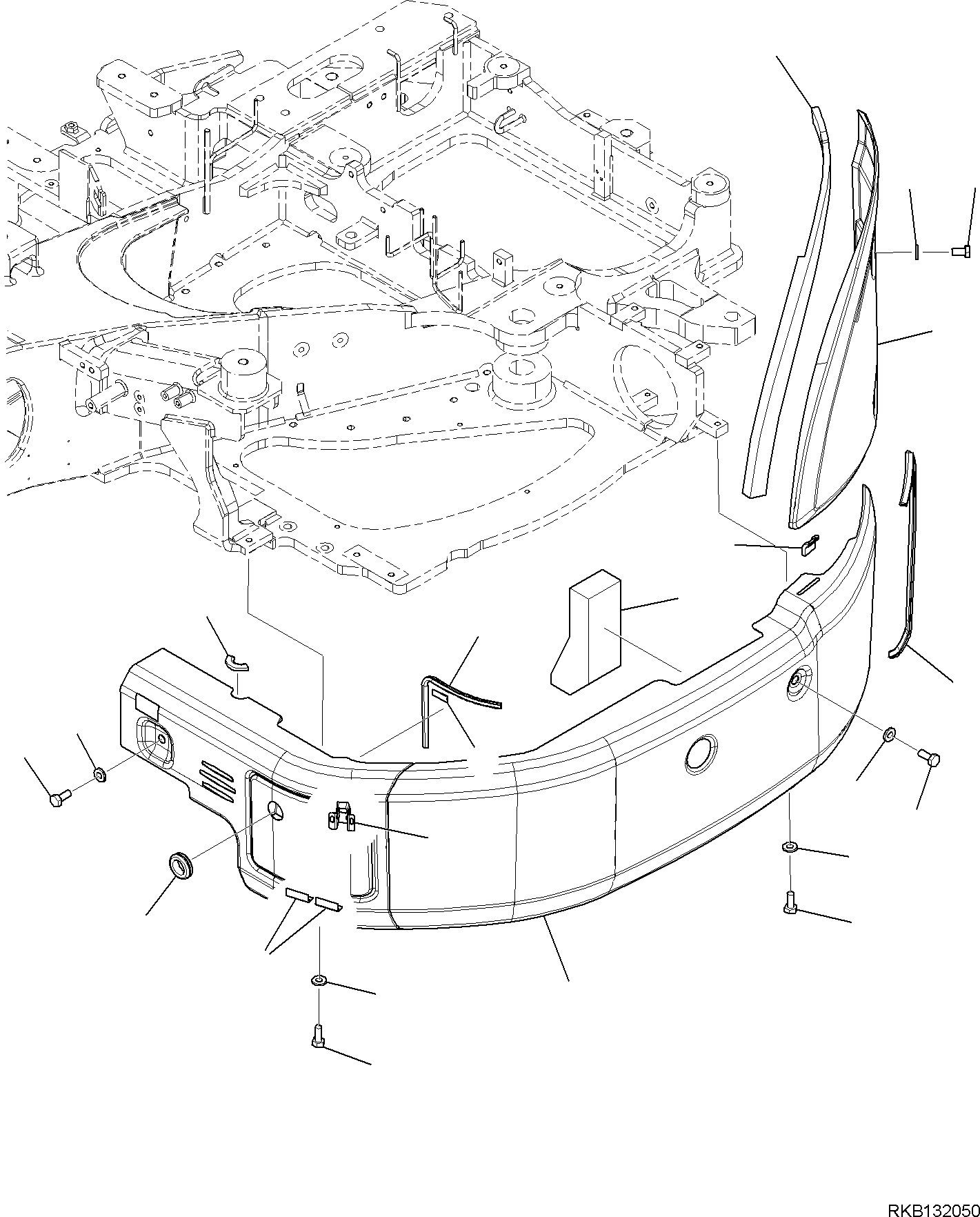 COVER L.H., ASSEMBLY 2A1-54-51211 KOMATSU
