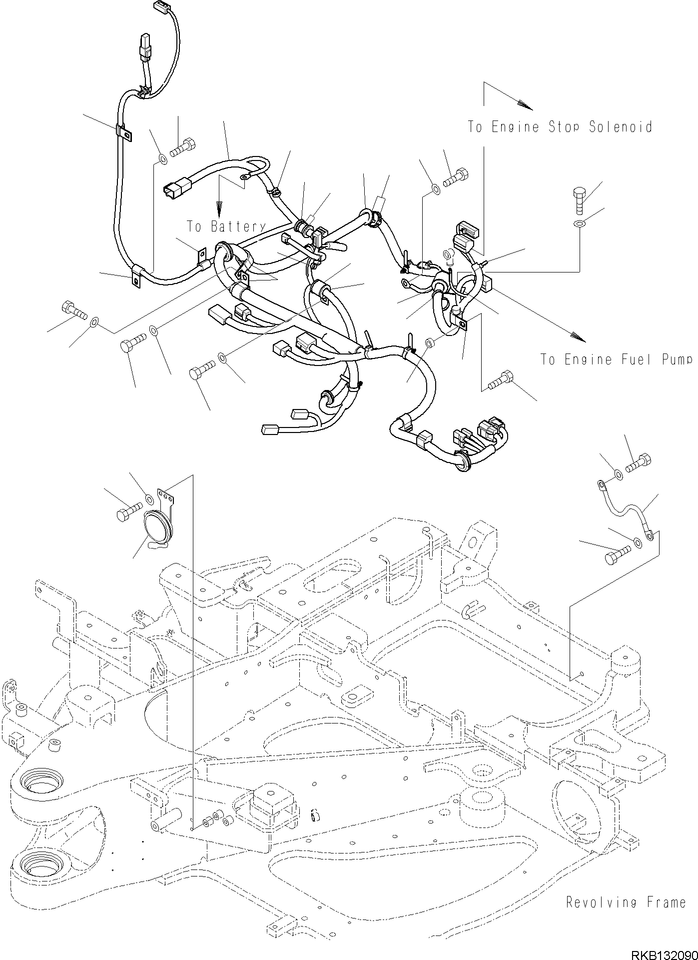 Жгут проводов 2A1-06-51220 KOMATSU
