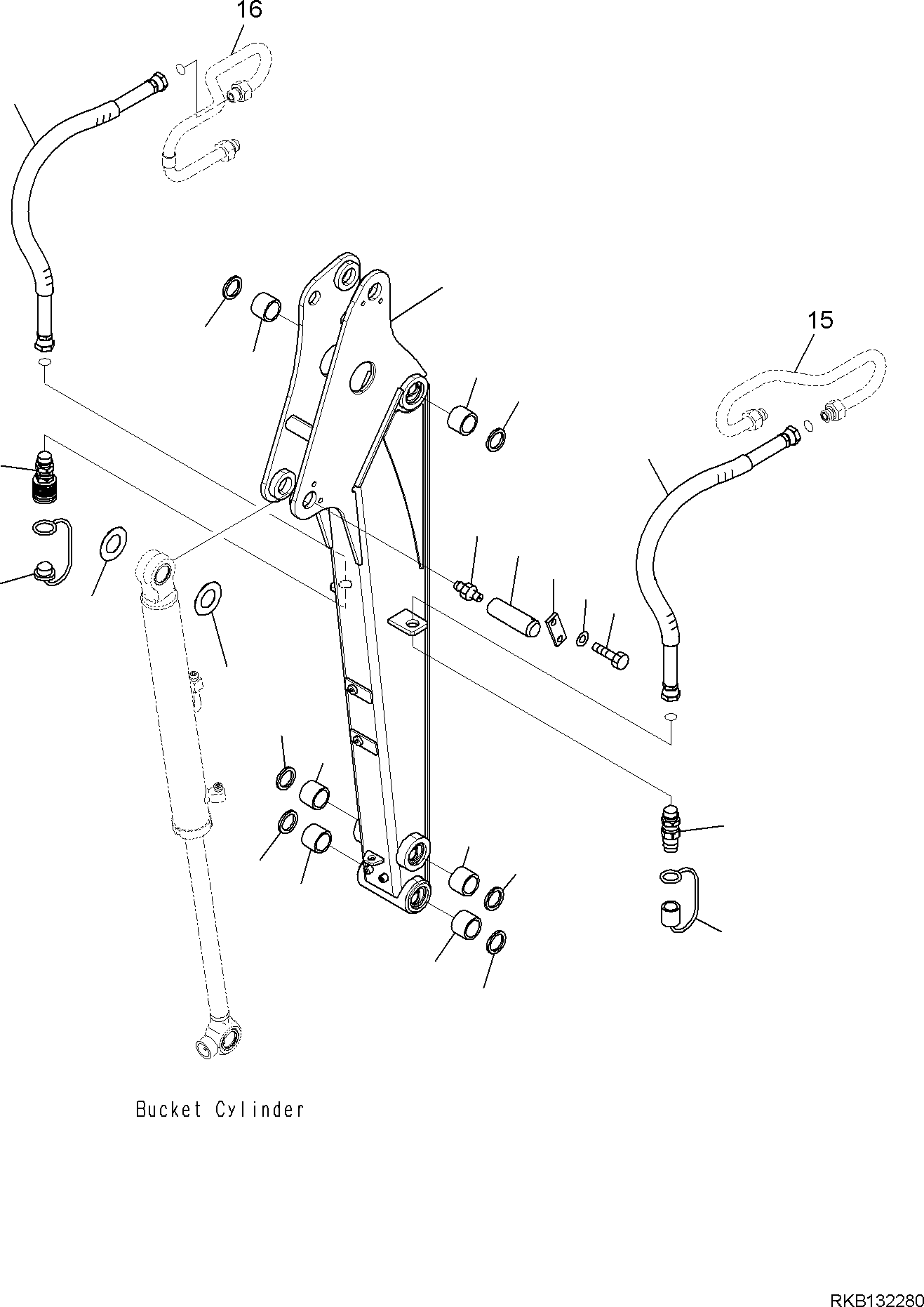 ARM, ASSEMBLY 22J-70-00060 KOMATSU