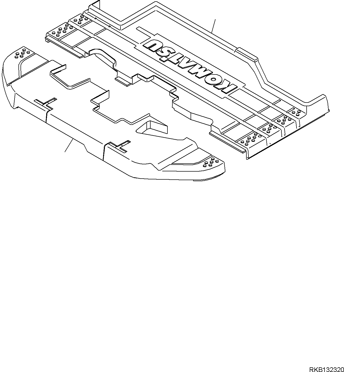 Коврик 22J-54-58540 KOMATSU
