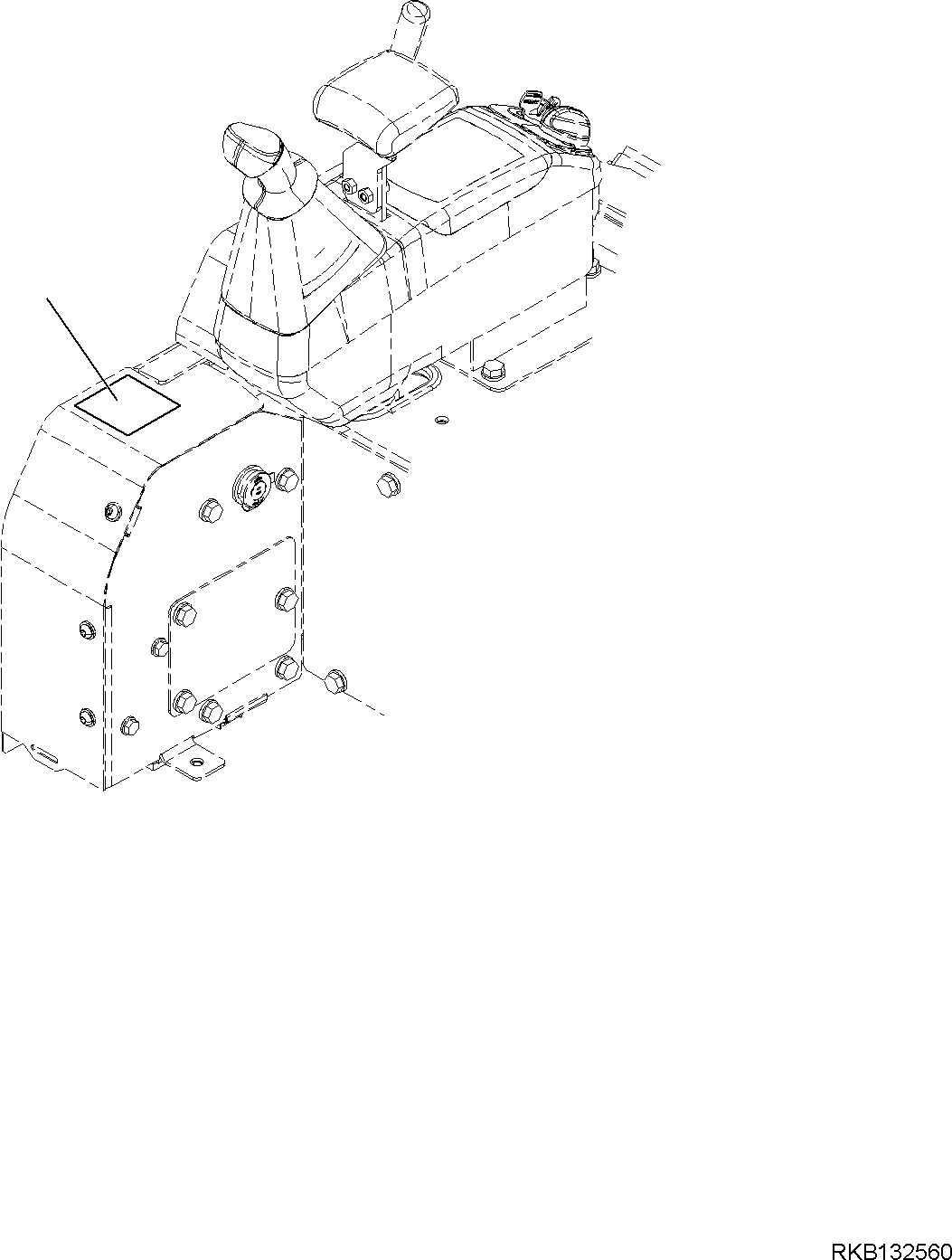 Табличка управления 22J-98-58220 KOMATSU