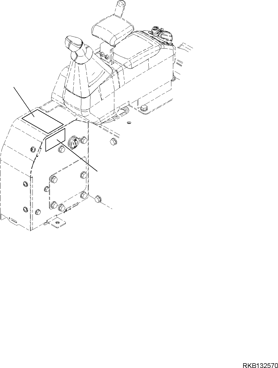 Табличка управления 22J-98-58230 KOMATSU
