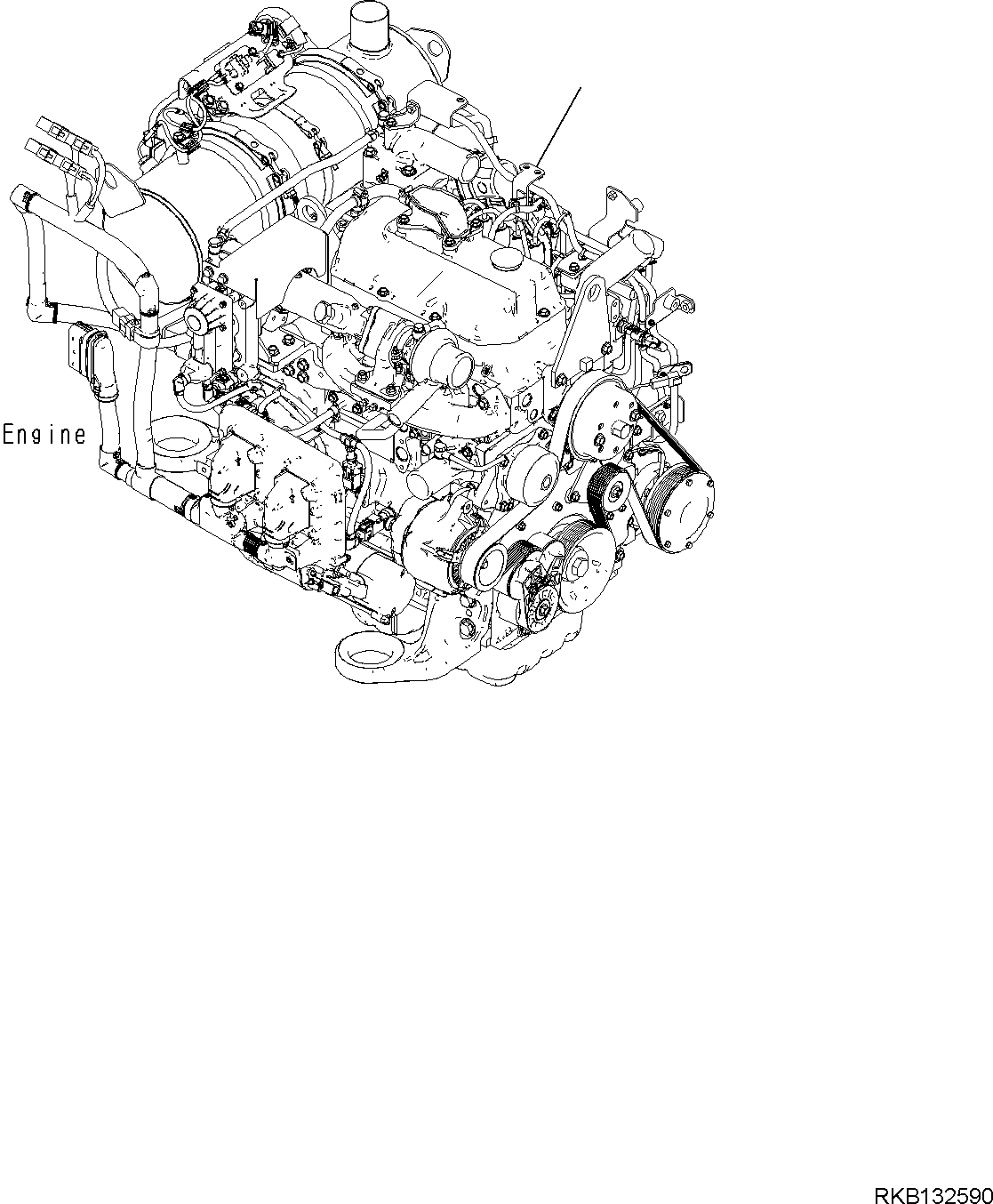 ENGINE, ASSEMBLY 6401-A0-RA10 KOMATSU