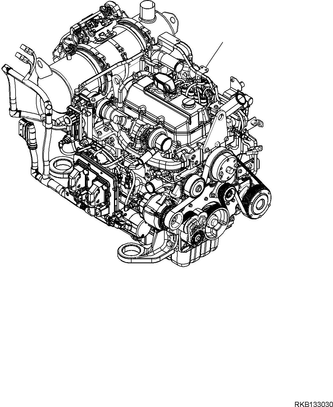 ENGINE, ASSEMBLY 6401-B0-RA10 KOMATSU