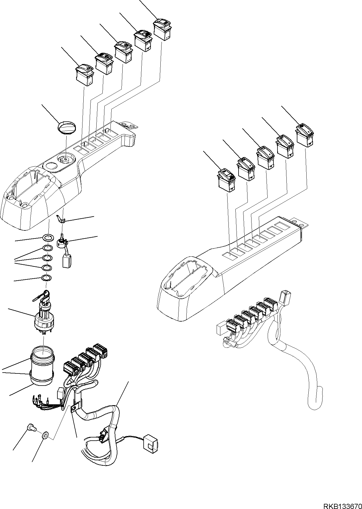 SWITCH, DIFFERENTIAL LOCK 21D-06-51330 KOMATSU
