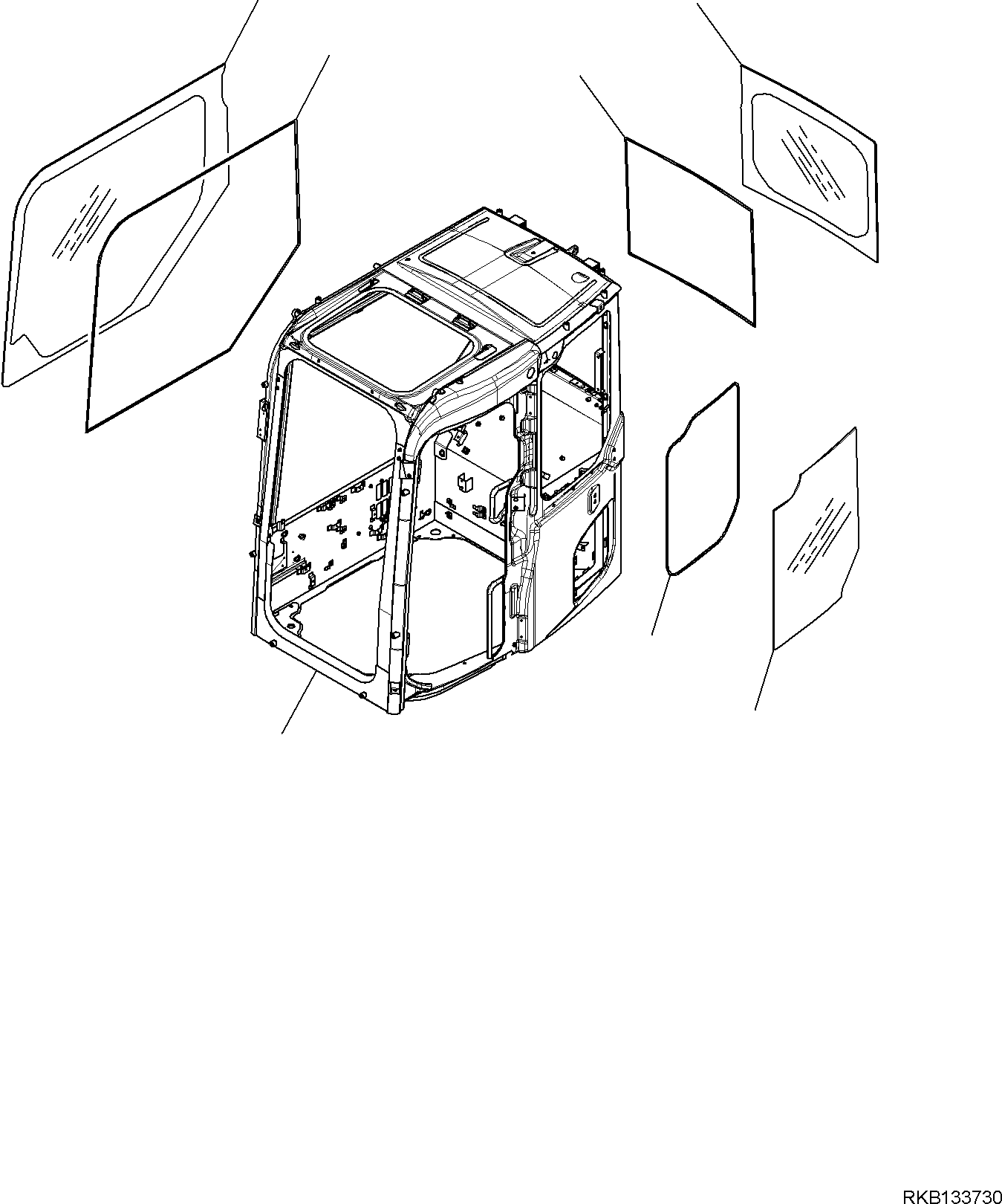 CAB, ASSEMBLY 21D-53-51010 KOMATSU