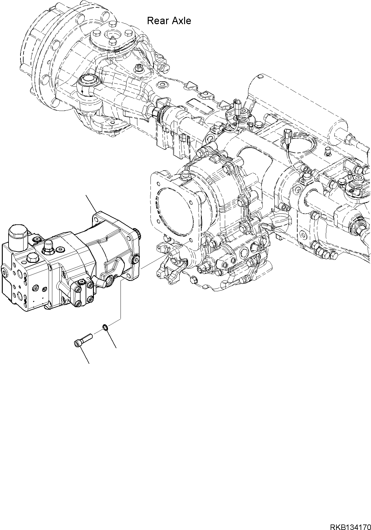 TRAVEL MOTOR, ASSEMBLY 21D-60-51101 KOMATSU