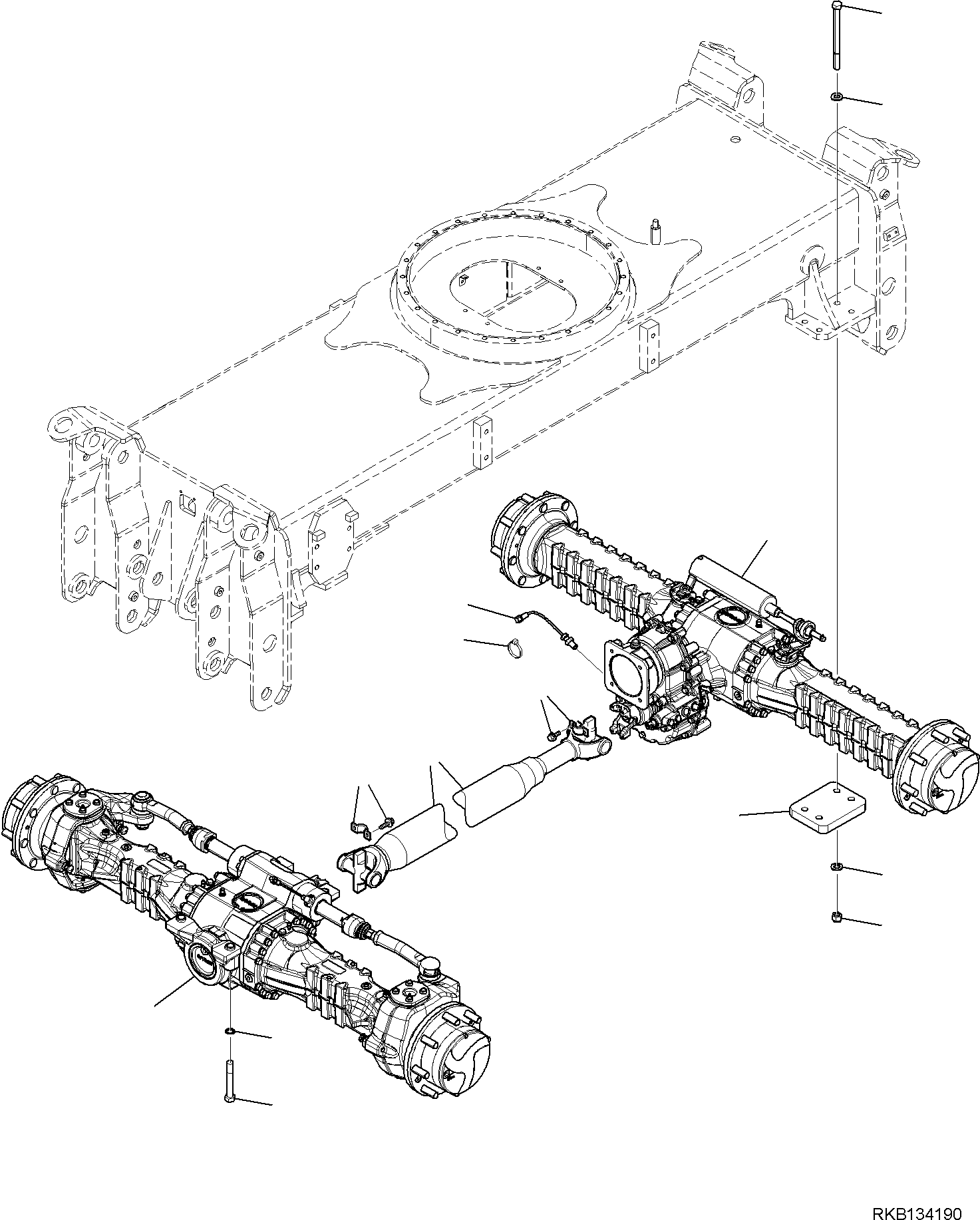 REAR AXLE, ASSEMBLY 21D-22-51200 KOMATSU