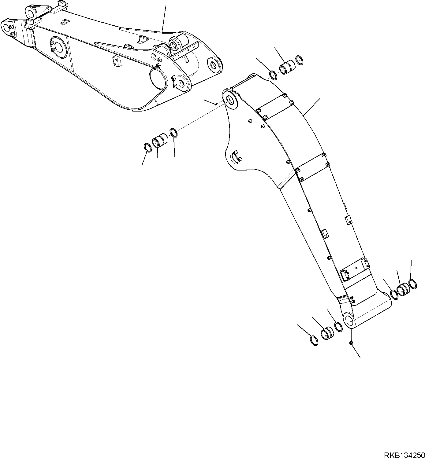 2-PIECE BOOM FIRST, ASSEMBLY 21D-70-51200 KOMATSU