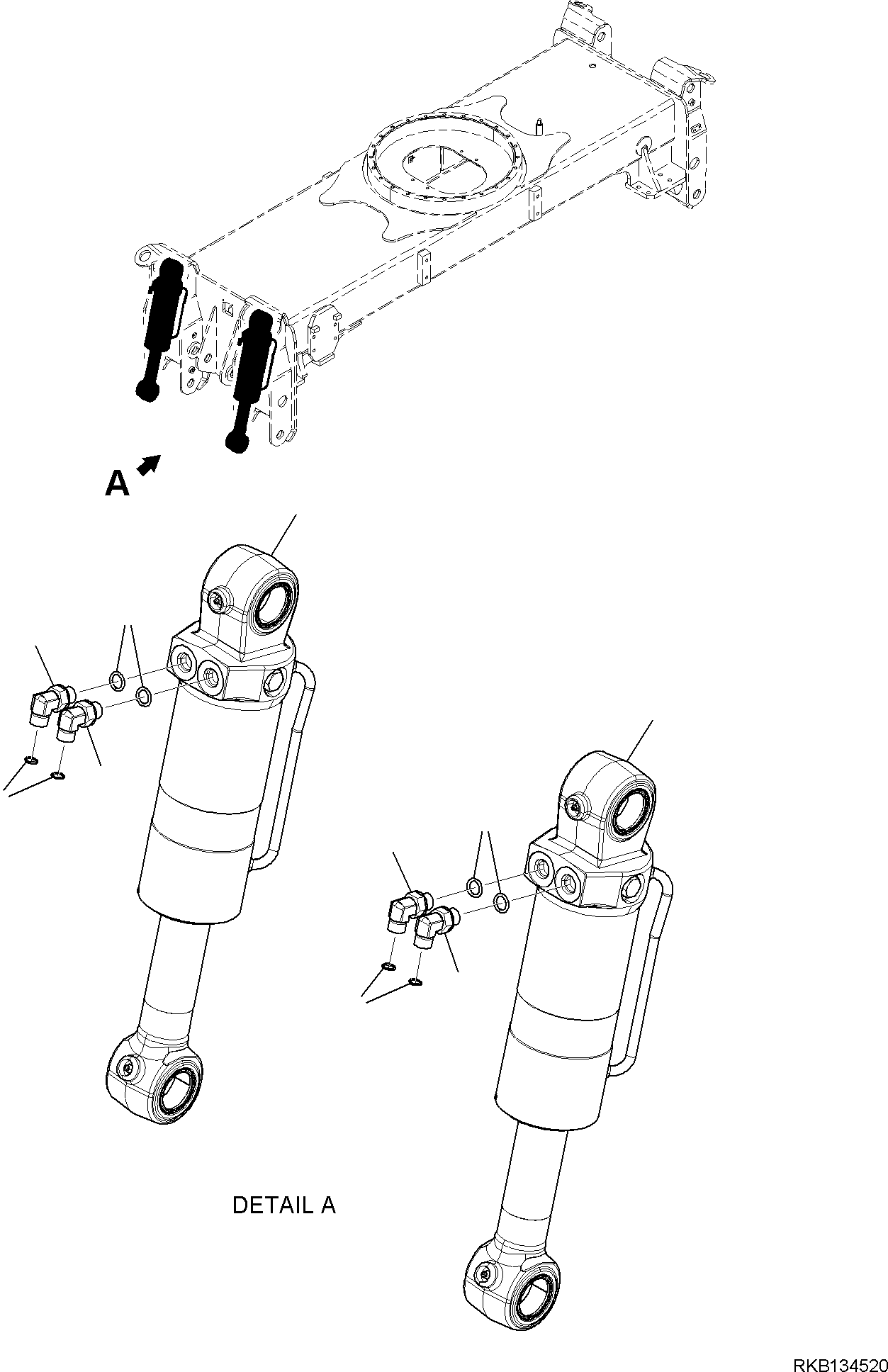 CYLINDER, ASSEMBLY 21D-61-51100 KOMATSU