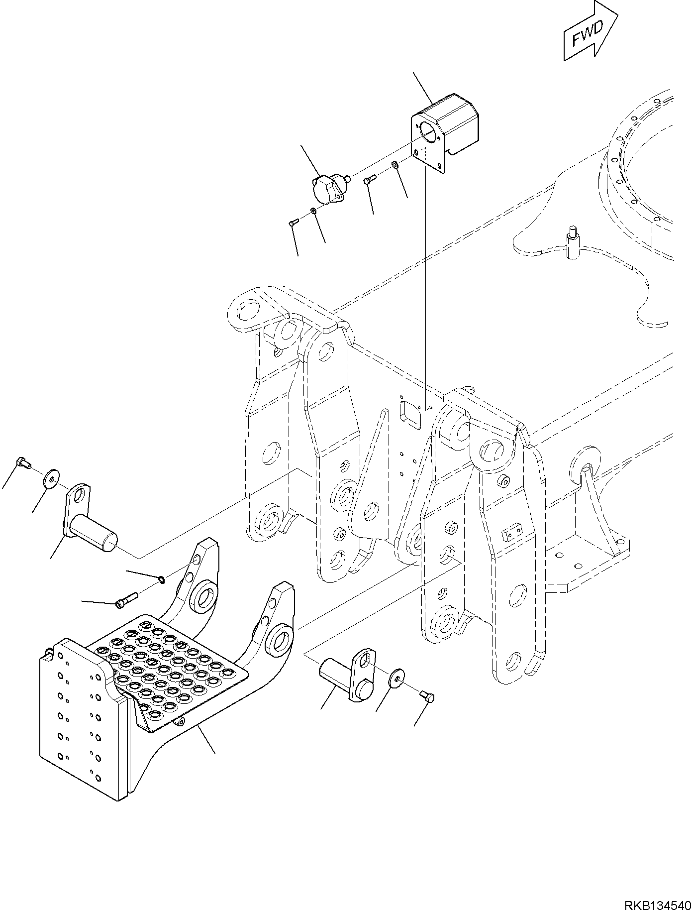 BRACKET, TRAILER 21D-910-5110 KOMATSU